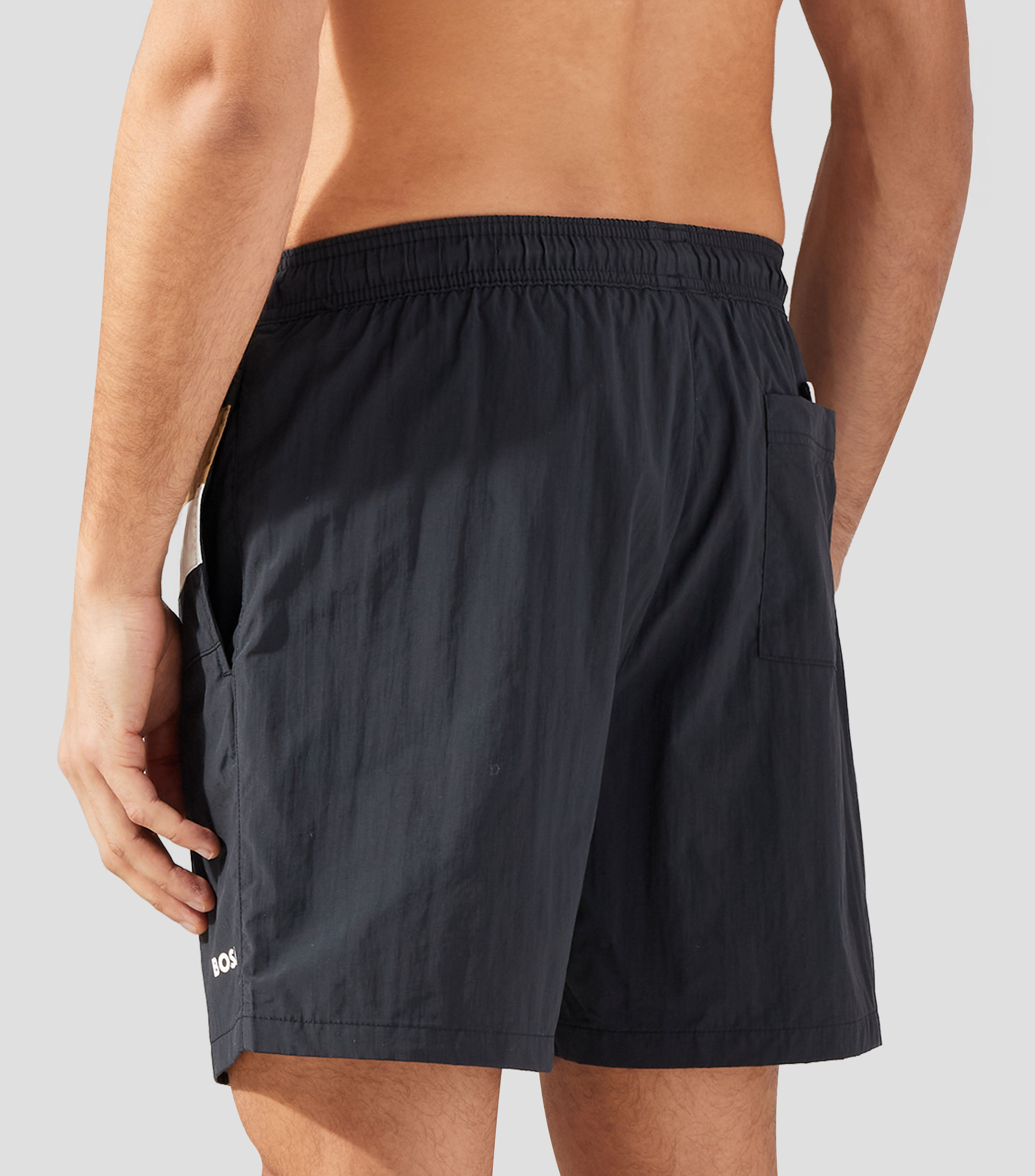 Traje de Baño corto de rayas Hombre
