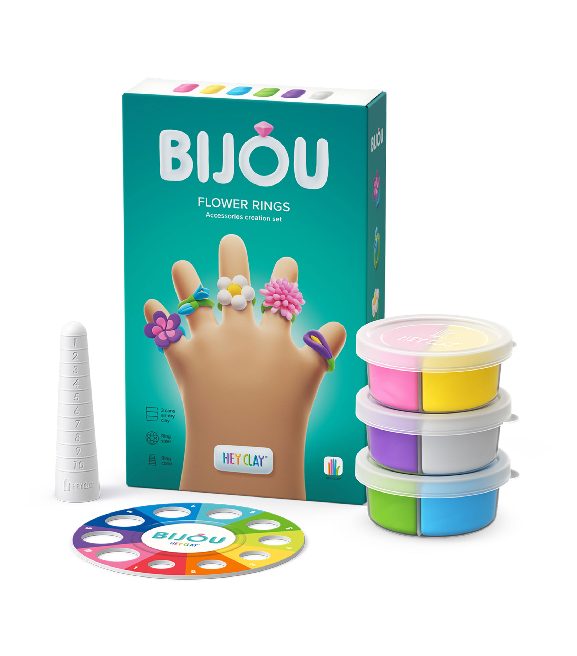 Anillos de flores, serie Bijou, 3 latas