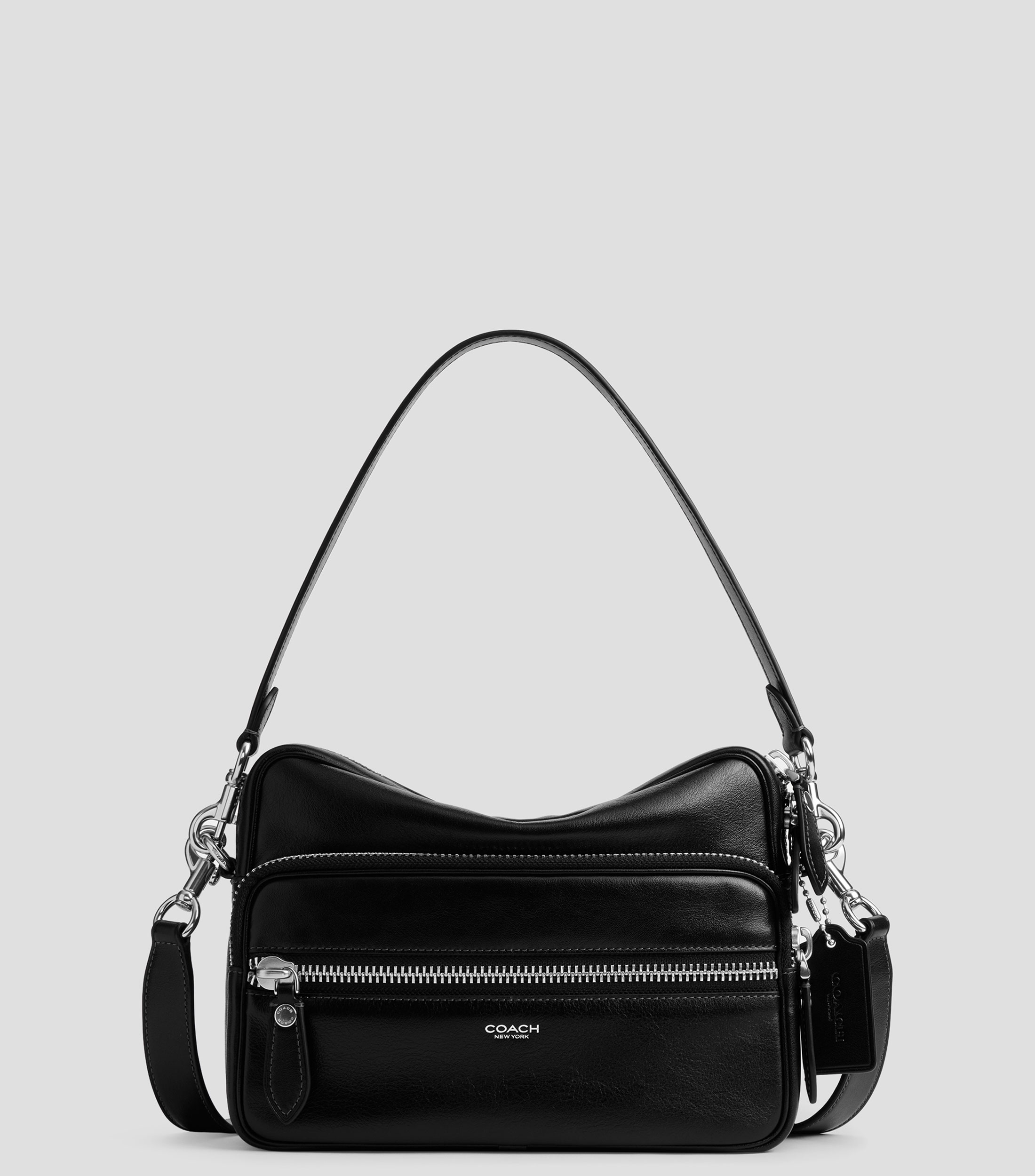 Bolso crossbody en piel Dakota liso Hombre