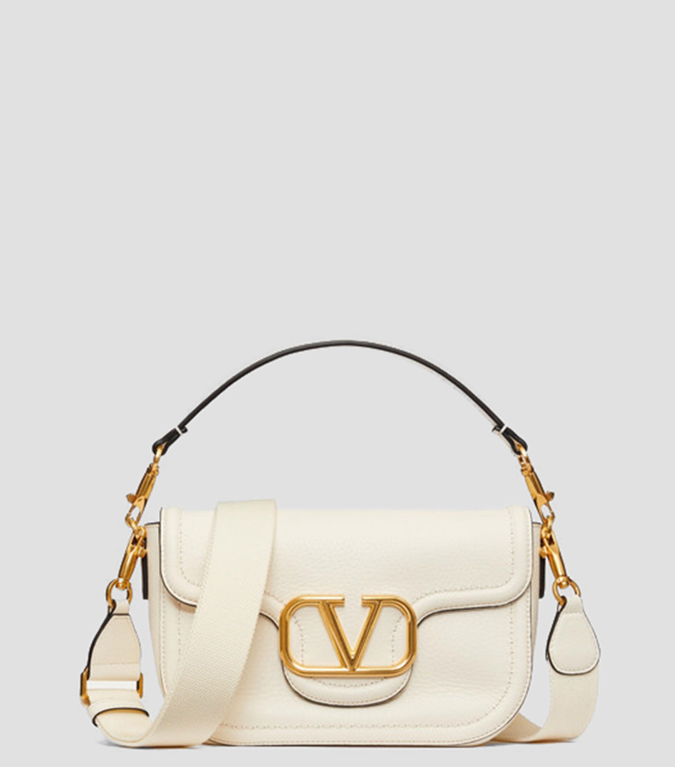 Bolsa Shoulder granulada en piel Mujer