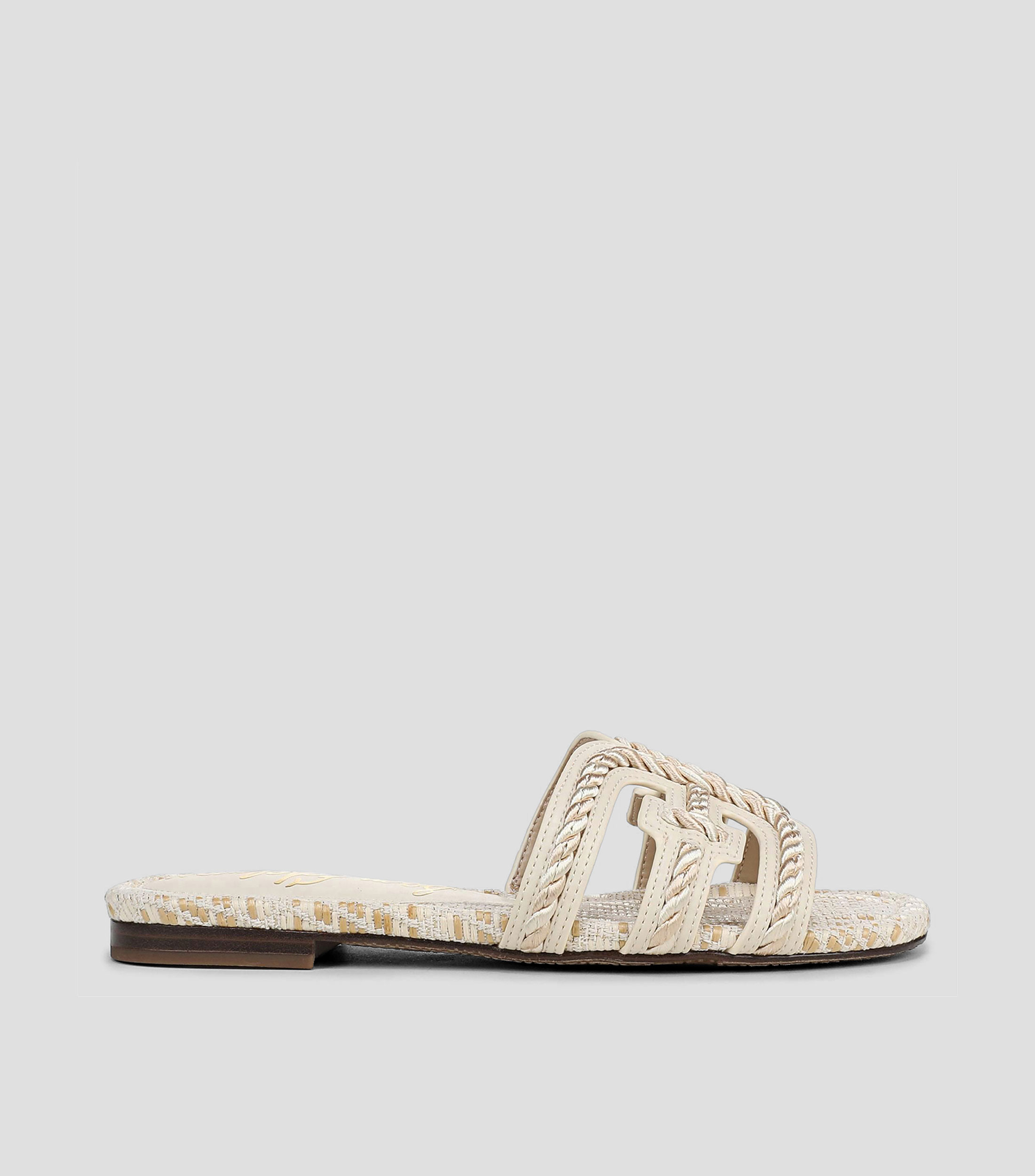 Sandalias con tacón bajo media luna Mujer