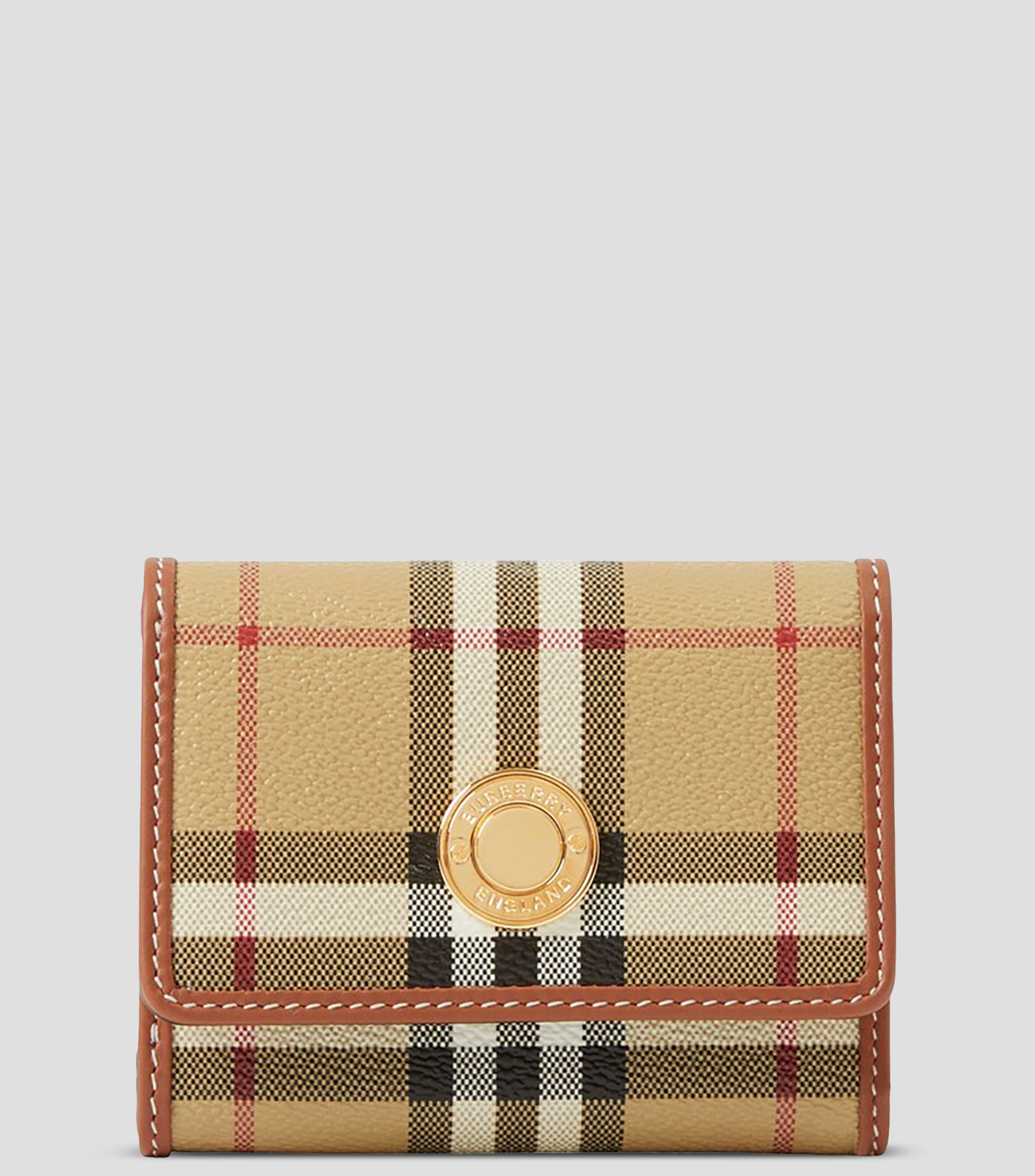 Cartera plegable Check Mujer