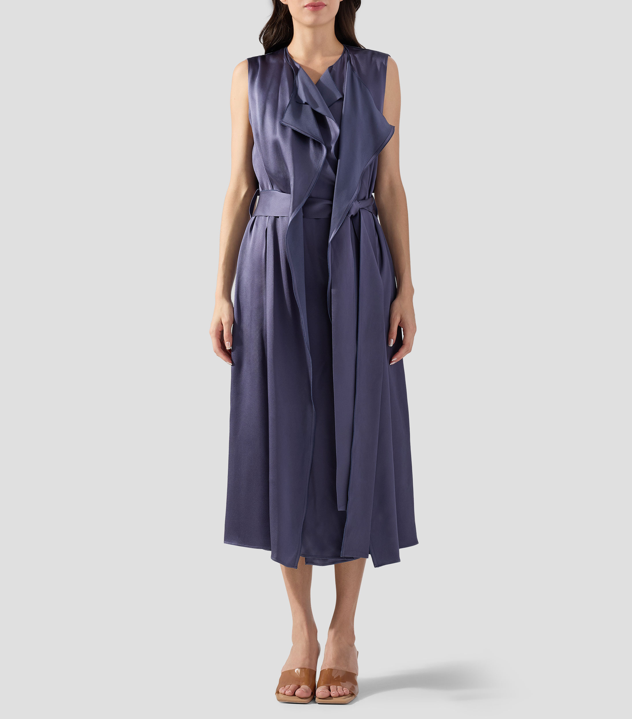 Vestido midi liso Sybil Mujer
