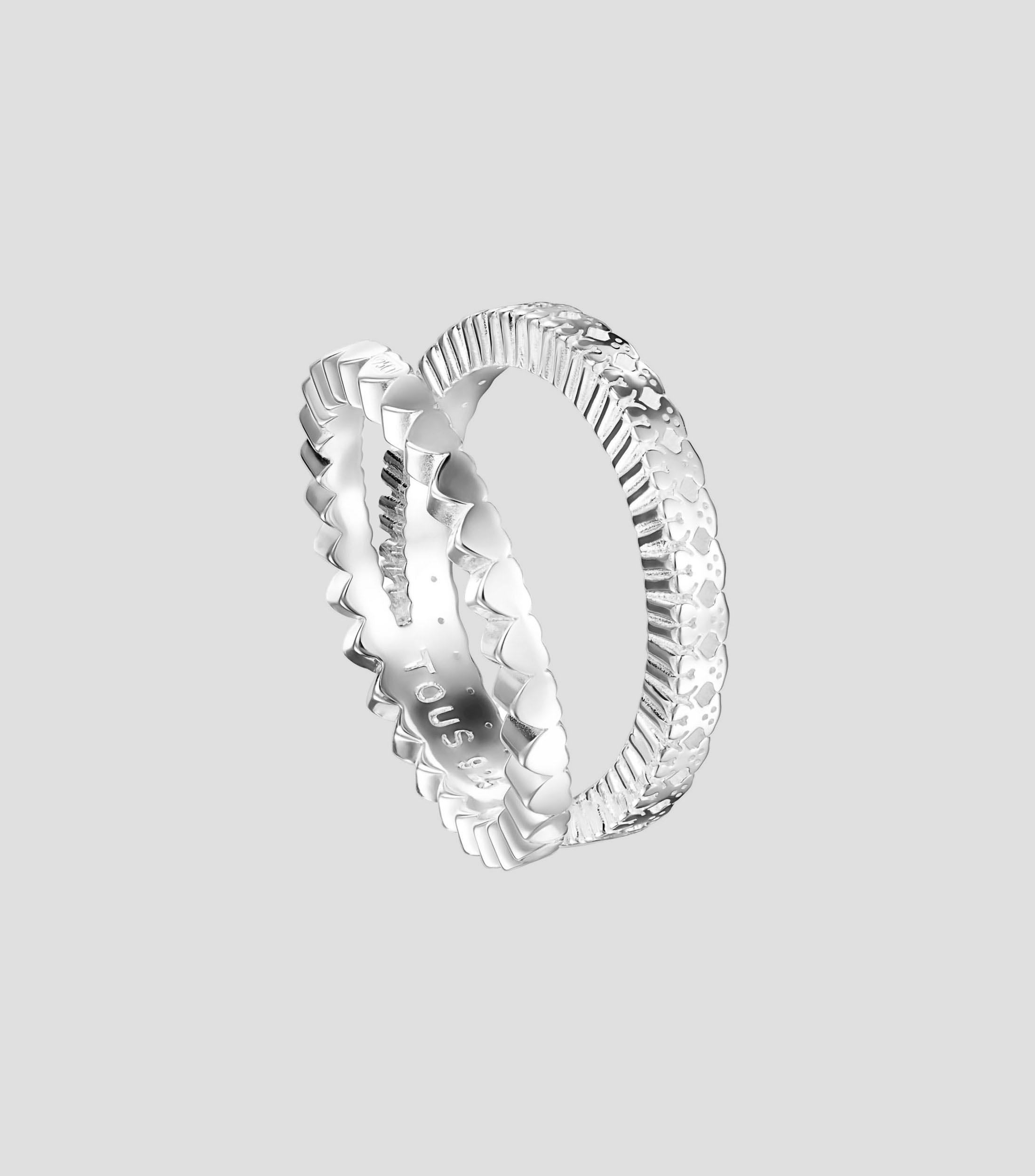 Anillo Straight doble en plata .925 Mujer