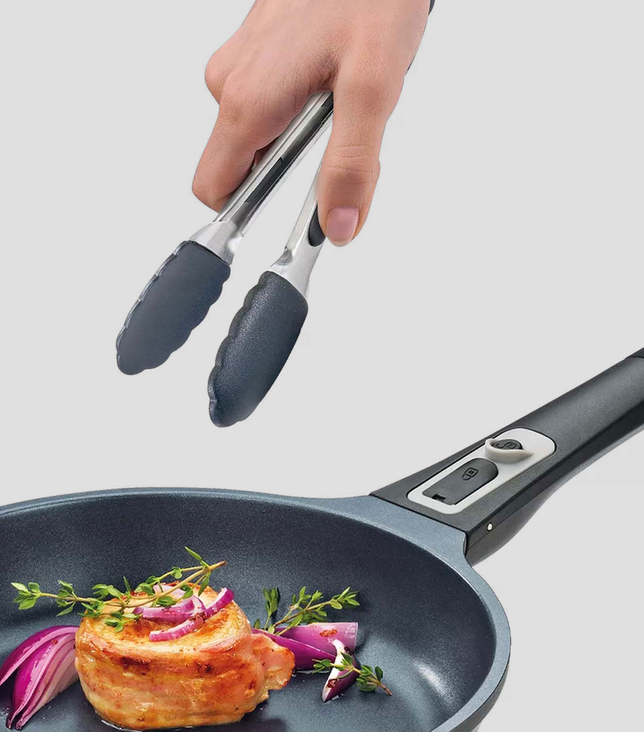 Pinzas de Cocina plateadas