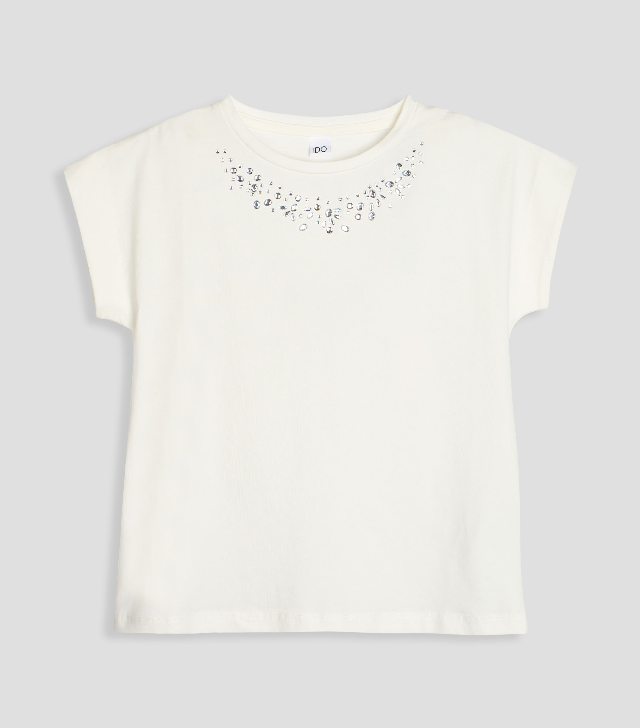 Playera cuello redondo manga corta lisa Niña