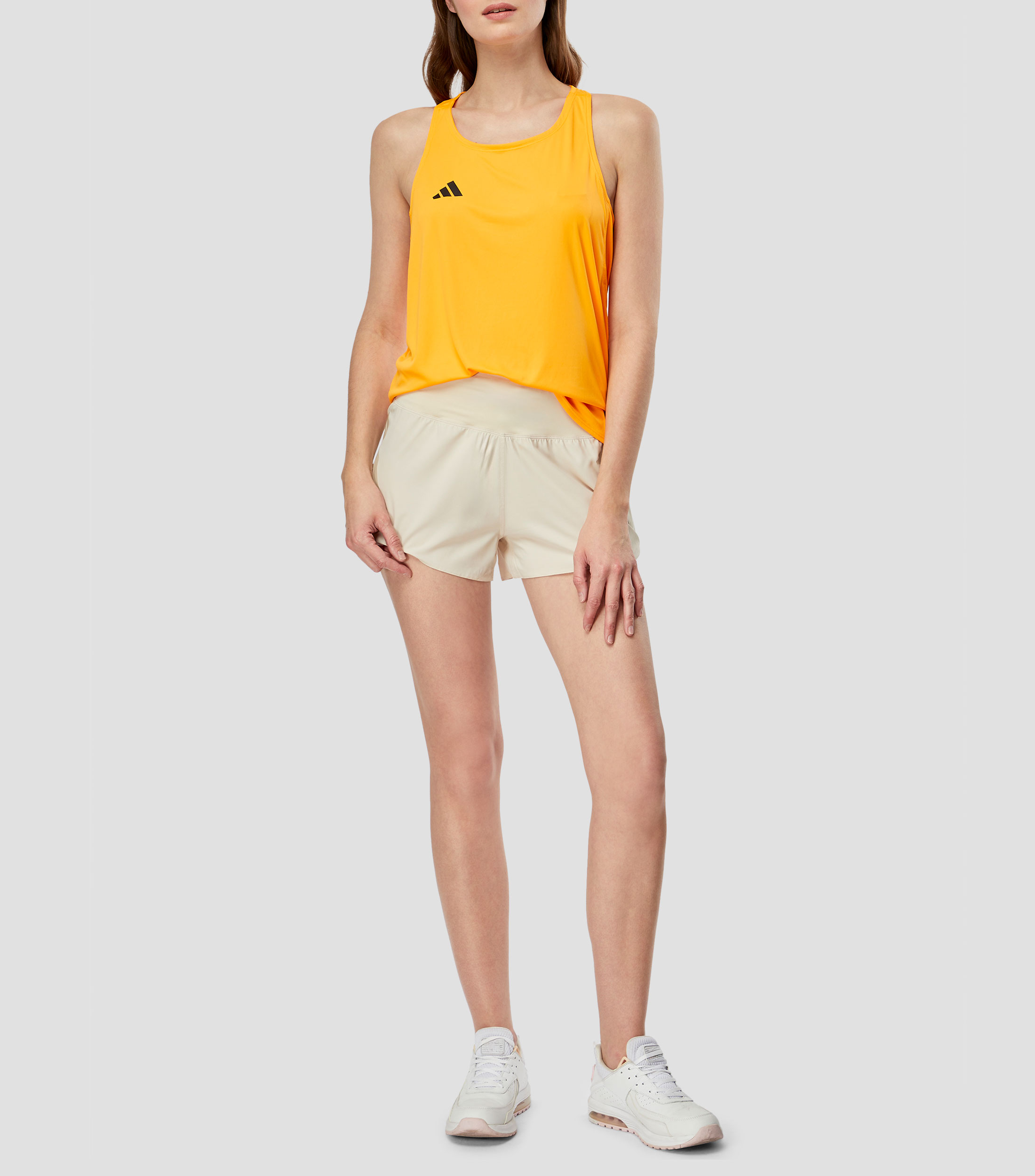 Tank top para entrenamiento liso sin mangas Mujer
