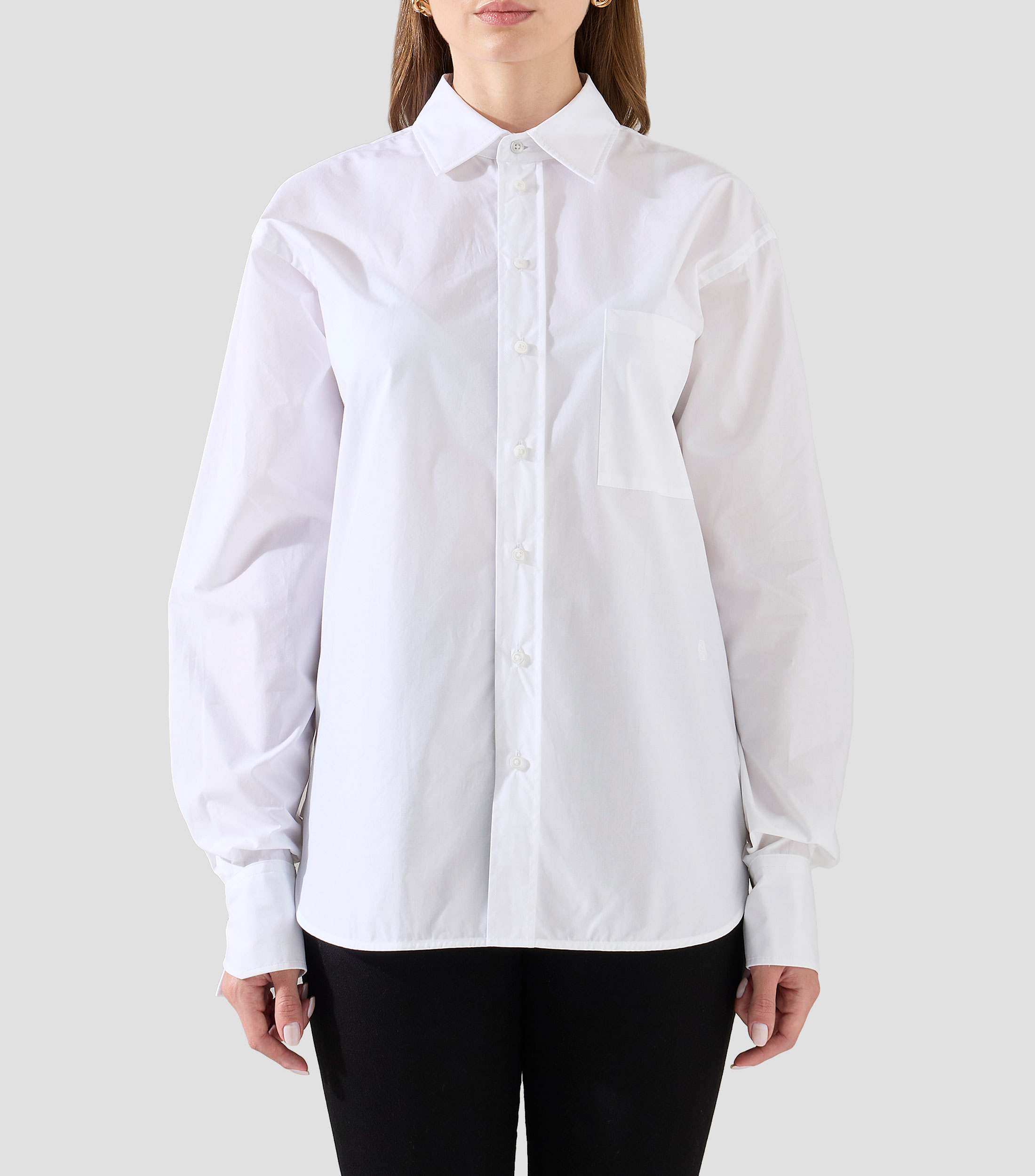 Blusa oversized de algodon Mujer