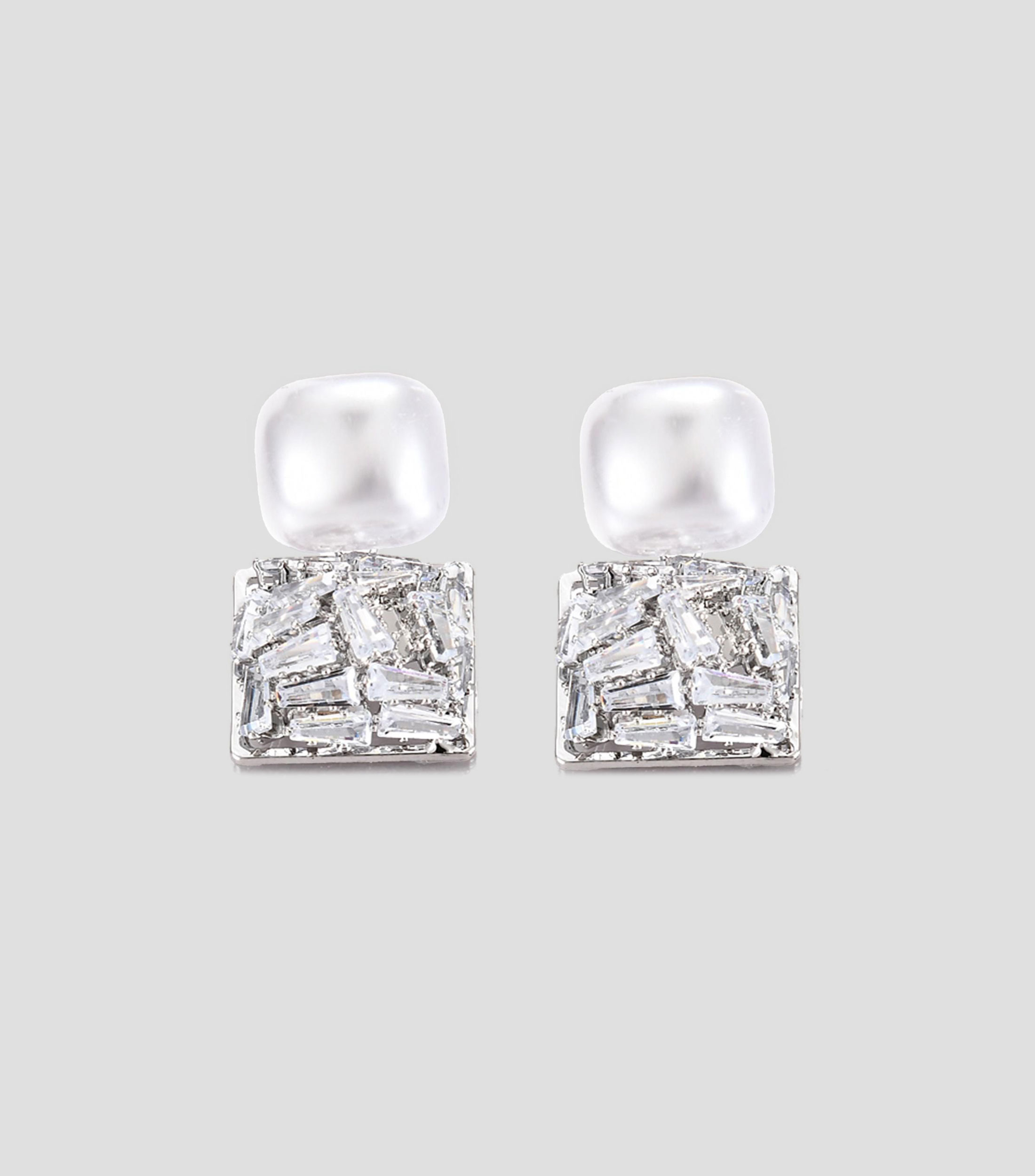 Aretes con cristales Mujer