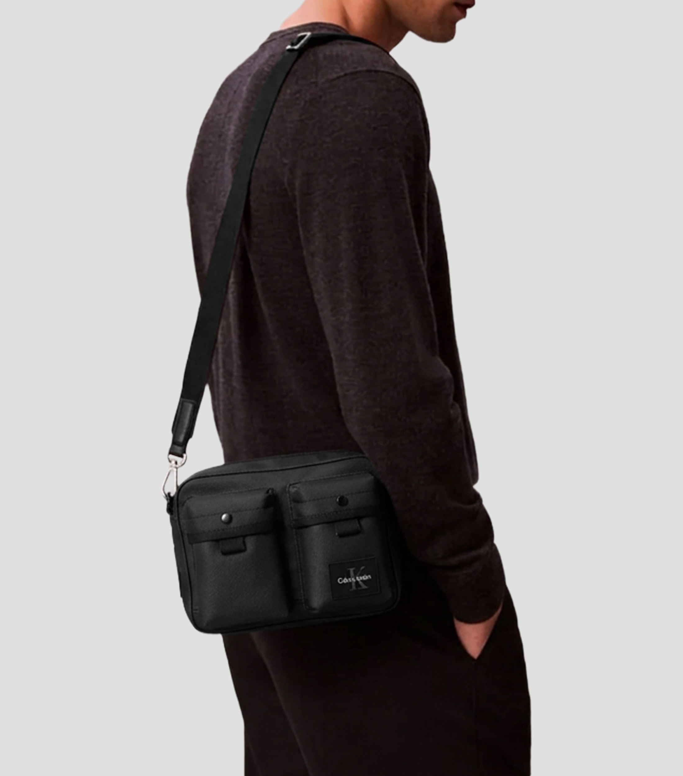Bolso Crossbody con microdiseños Hombre