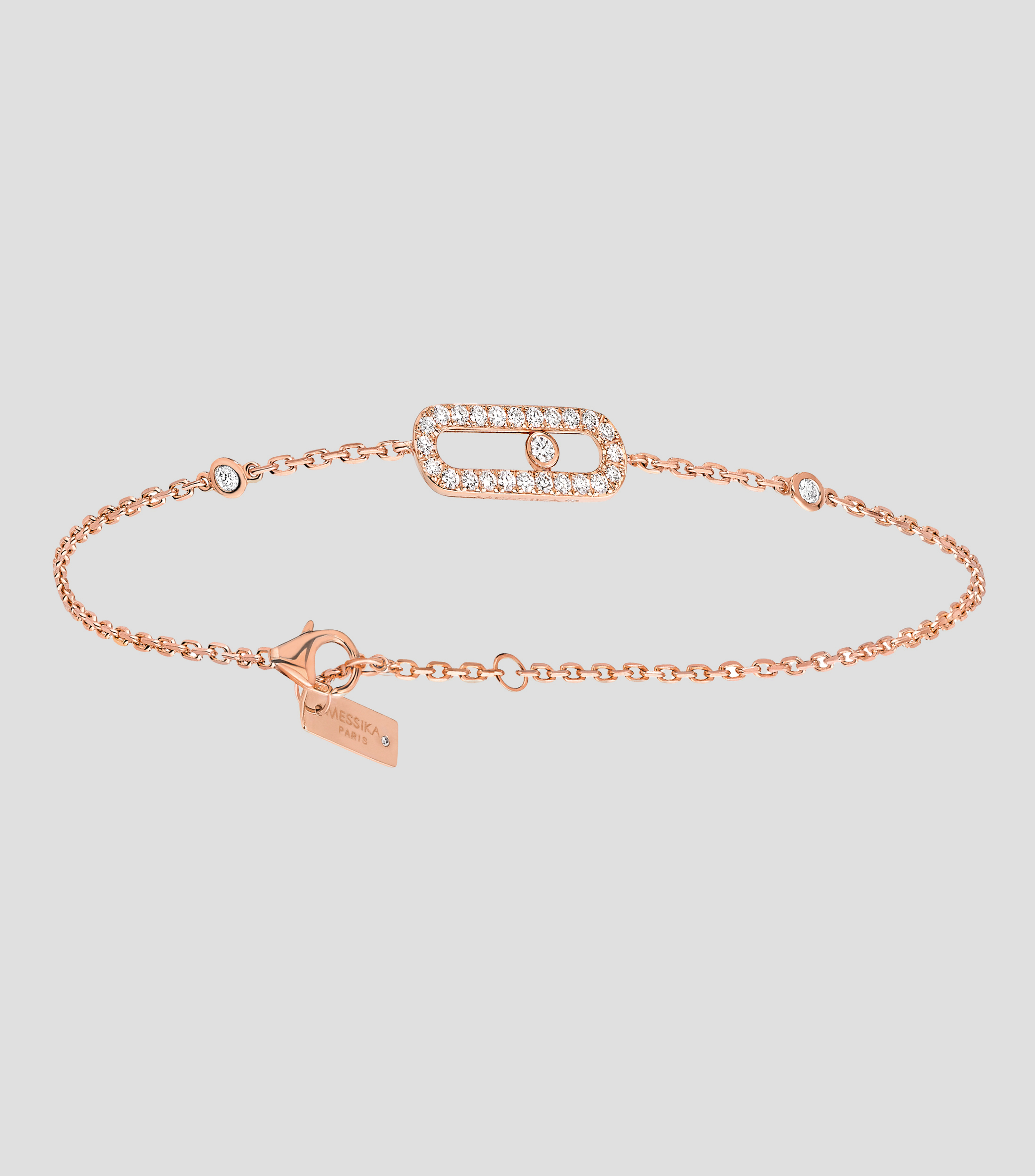 Pulsera en oro rosa 18 Kts Mujer