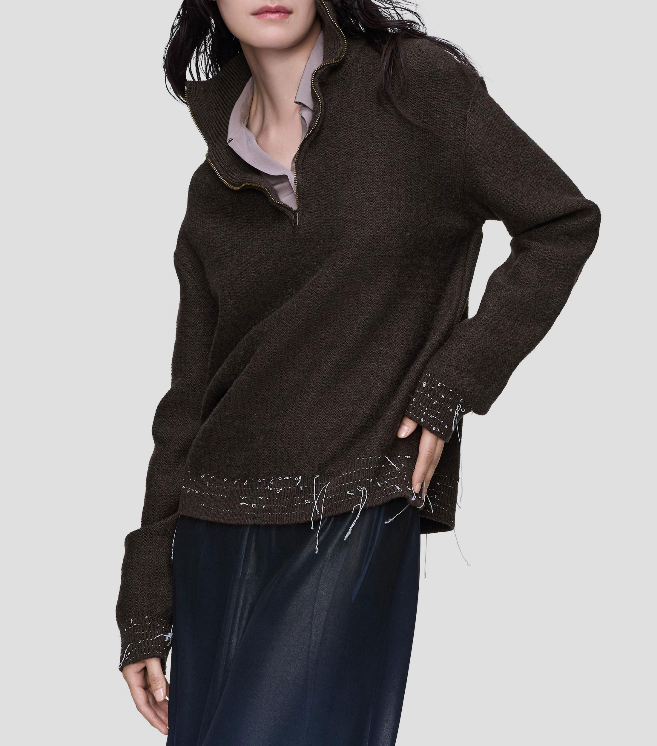 Suéter cuello alto Mujer