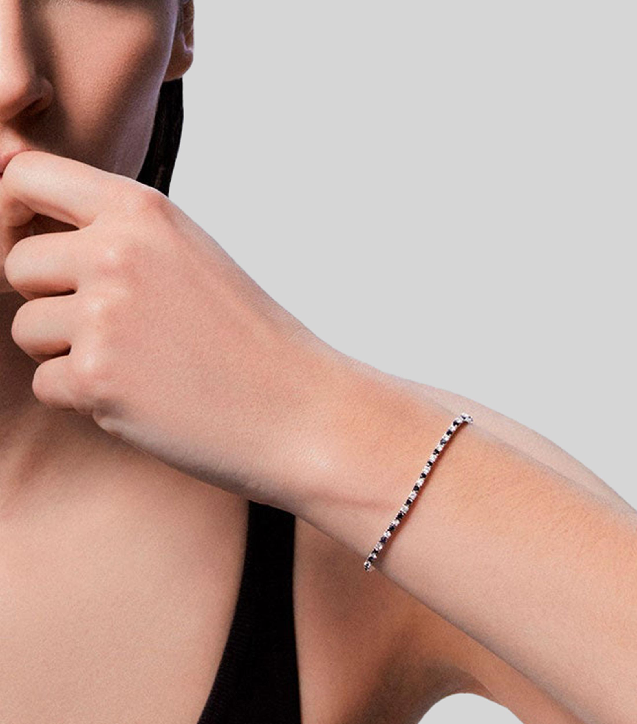 Pulsera en Oro blanco de 18 Kilates con diamantes Invierno en Lisboa Mujer