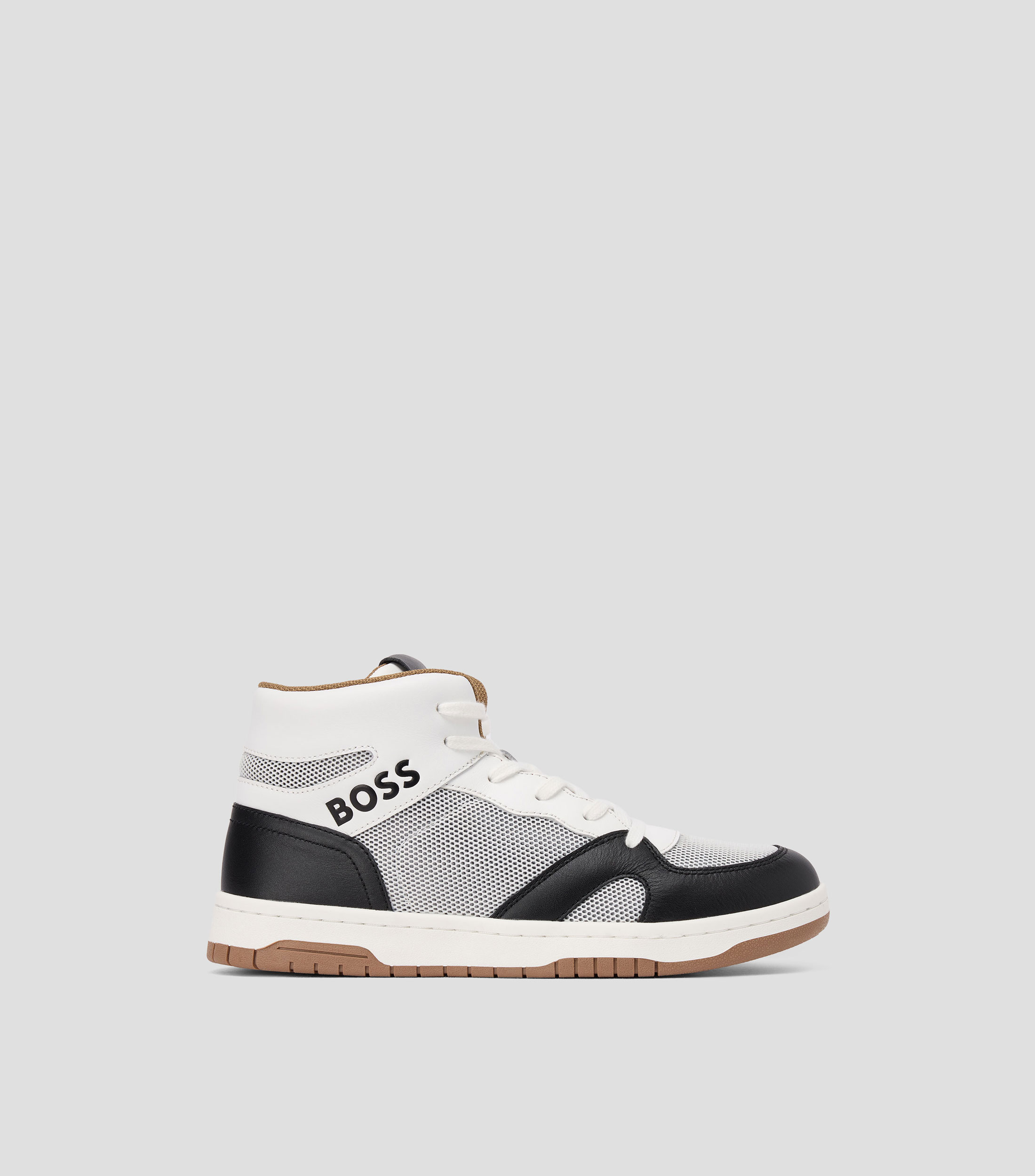 Tenis casuales tipo botín en piel Niño
