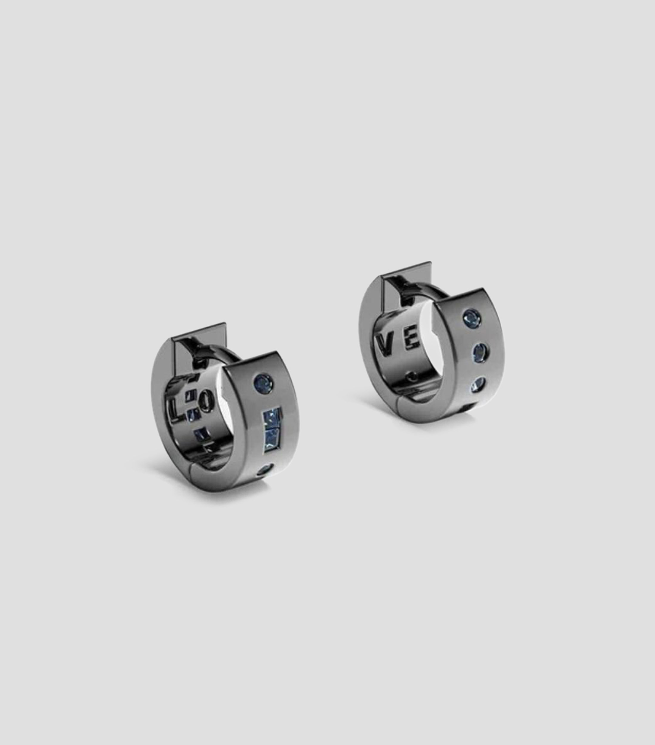 Aretes Morse Code con circonita Mujer