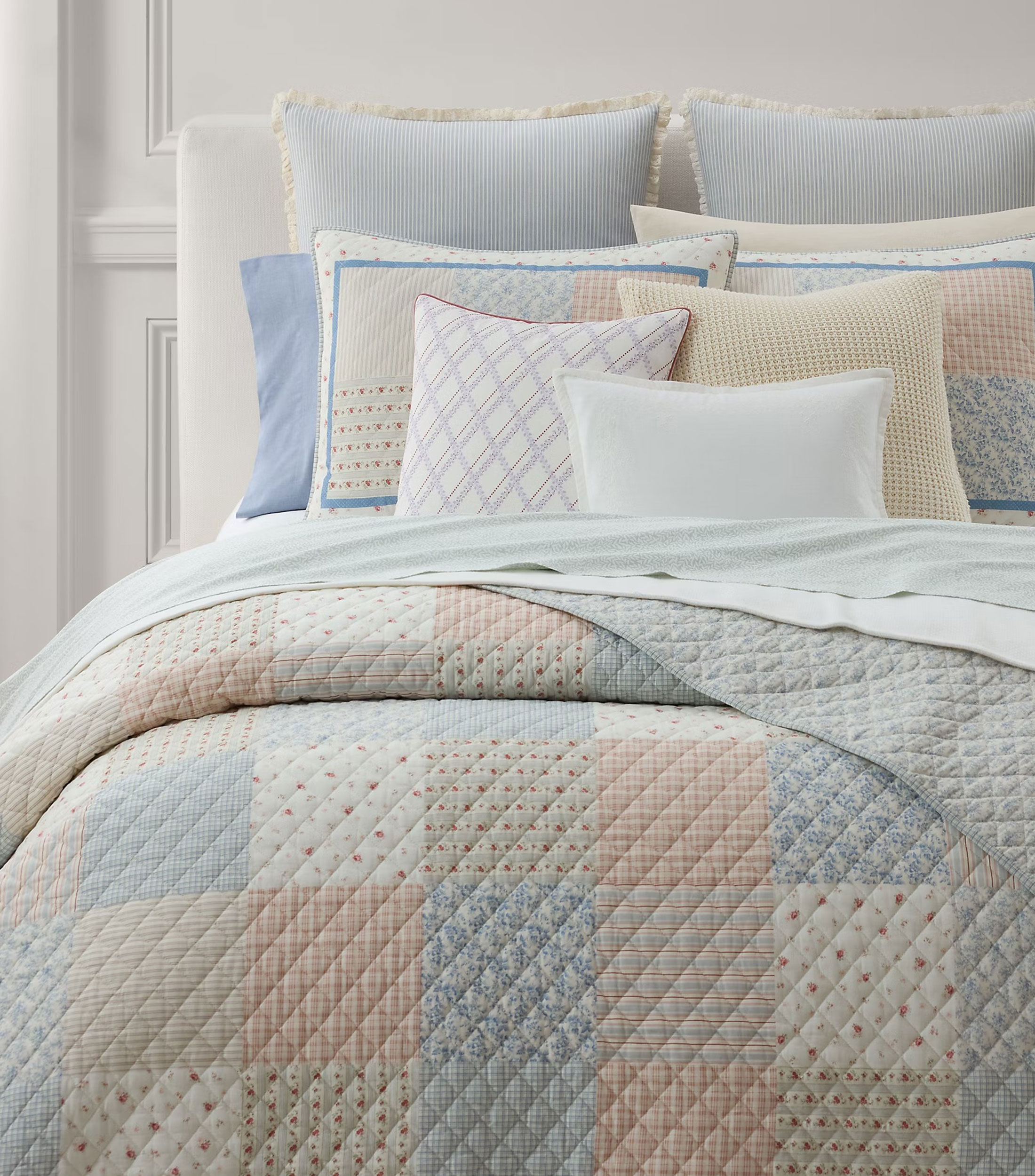 Colcha Matrimonial/Queen Size en algodón Marissa multicolor