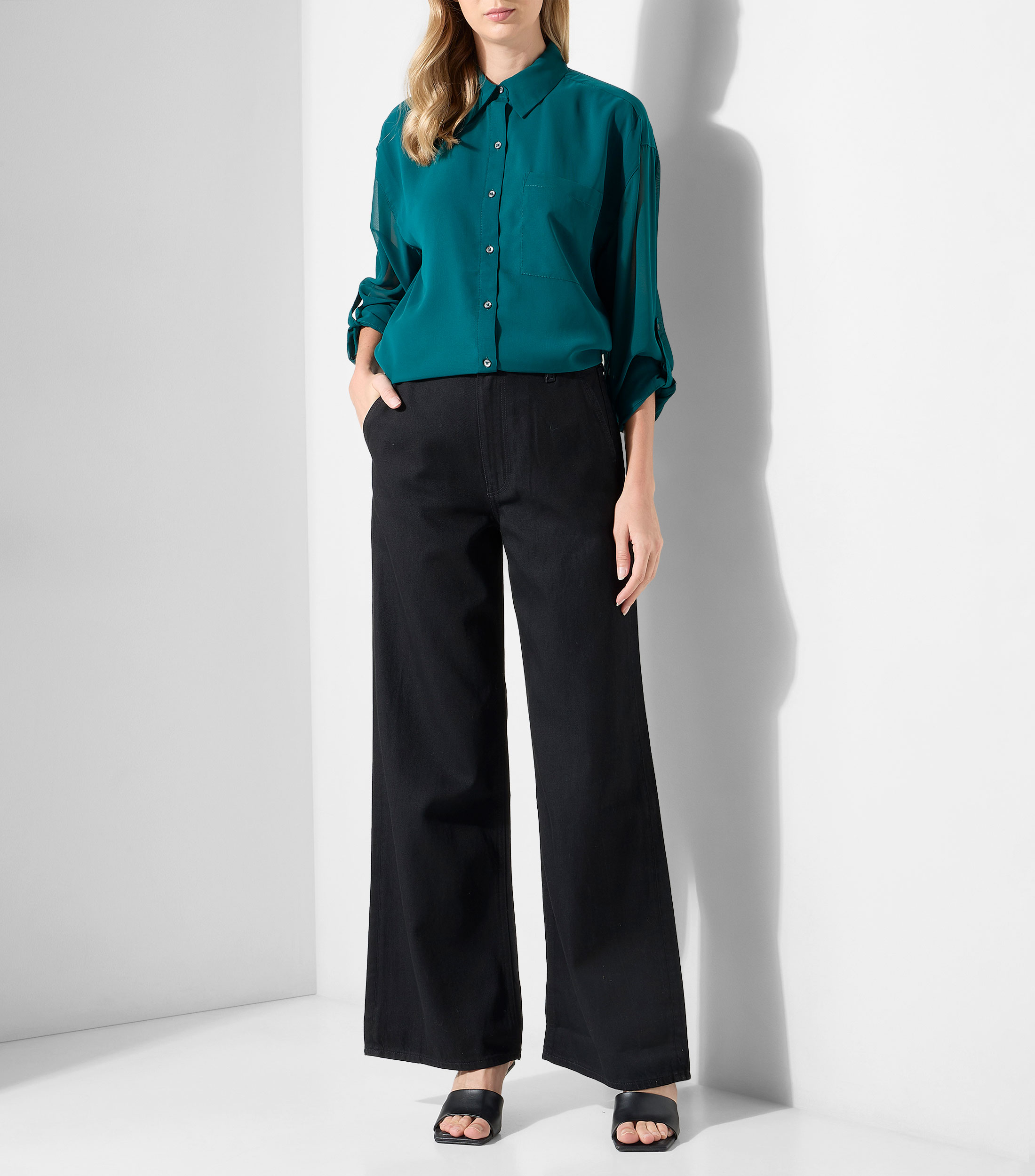 Jeans Wideleg Mujer
