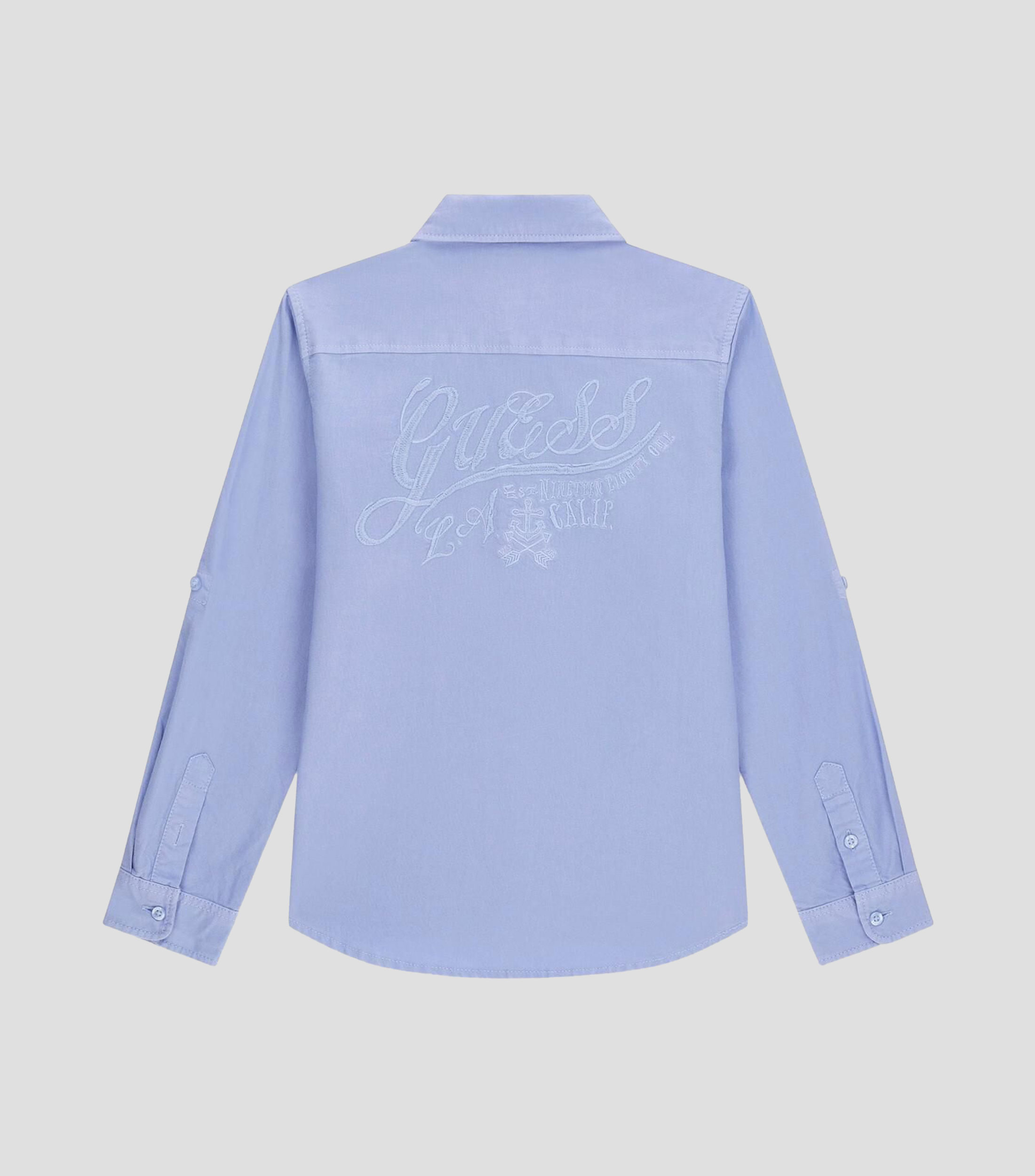 Camisa lisa manga larga Niño