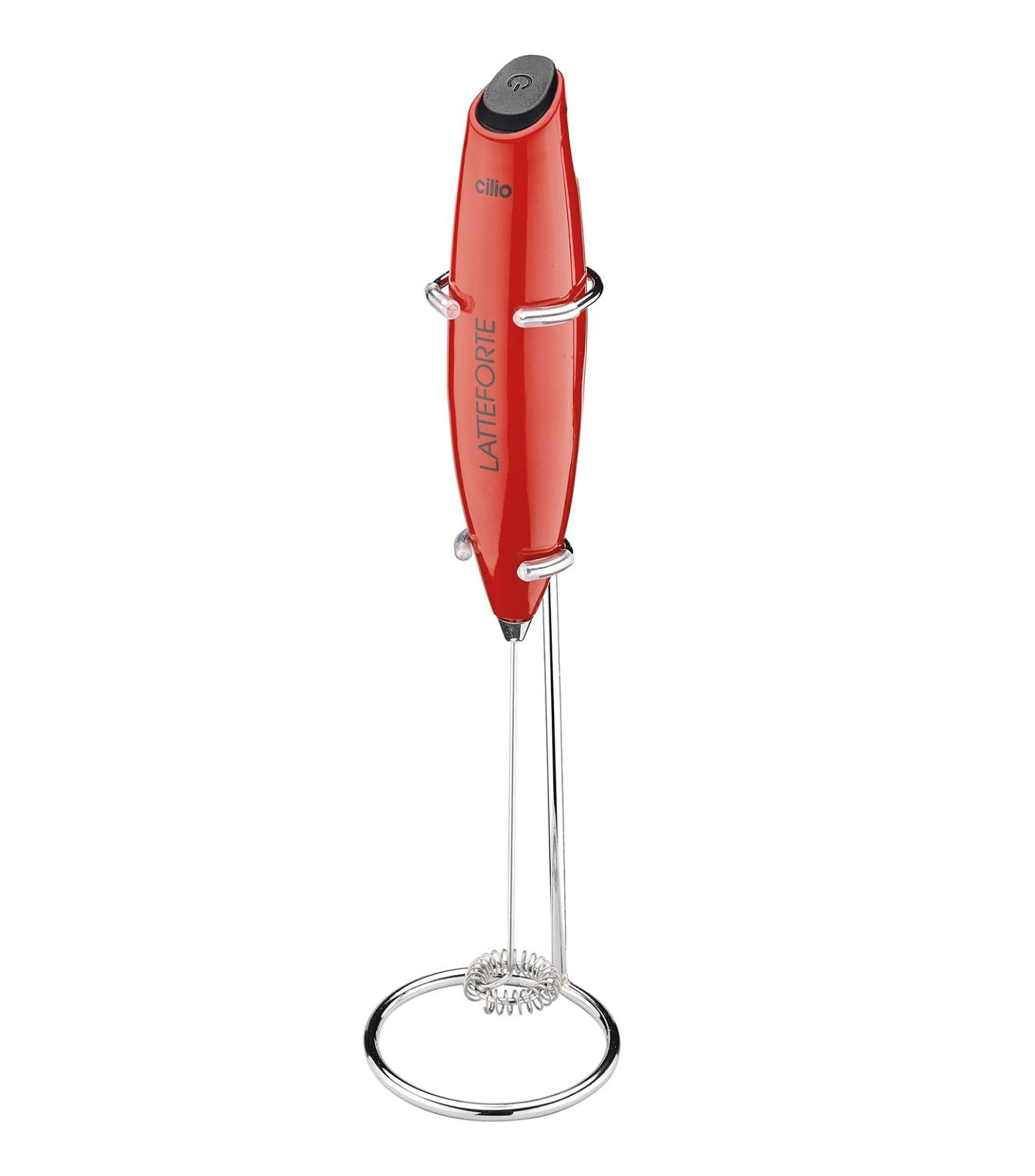 Espumador Latteforte con Soporte Rojo