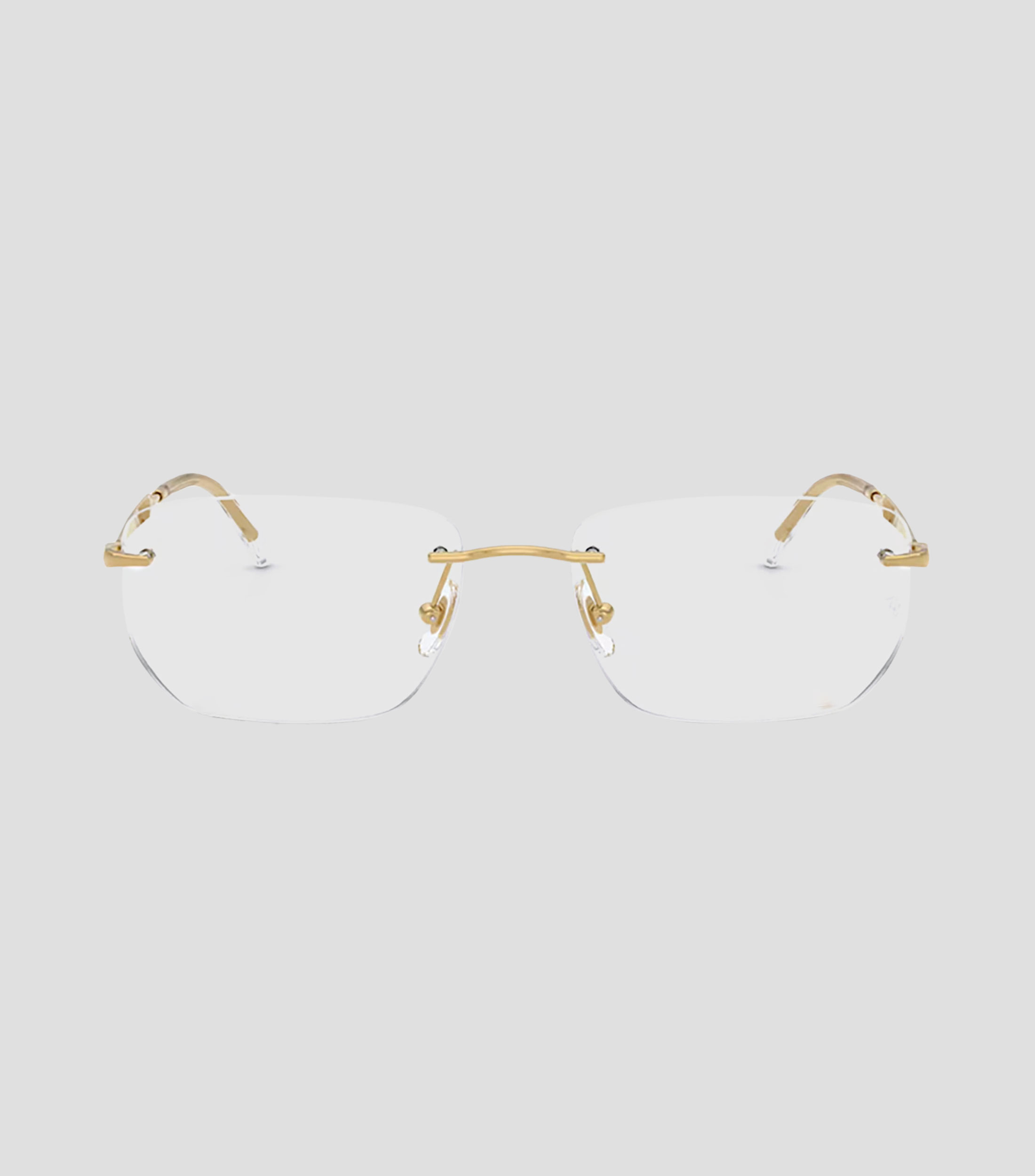 Lentes oftálmicos irregulares dorados Unisex