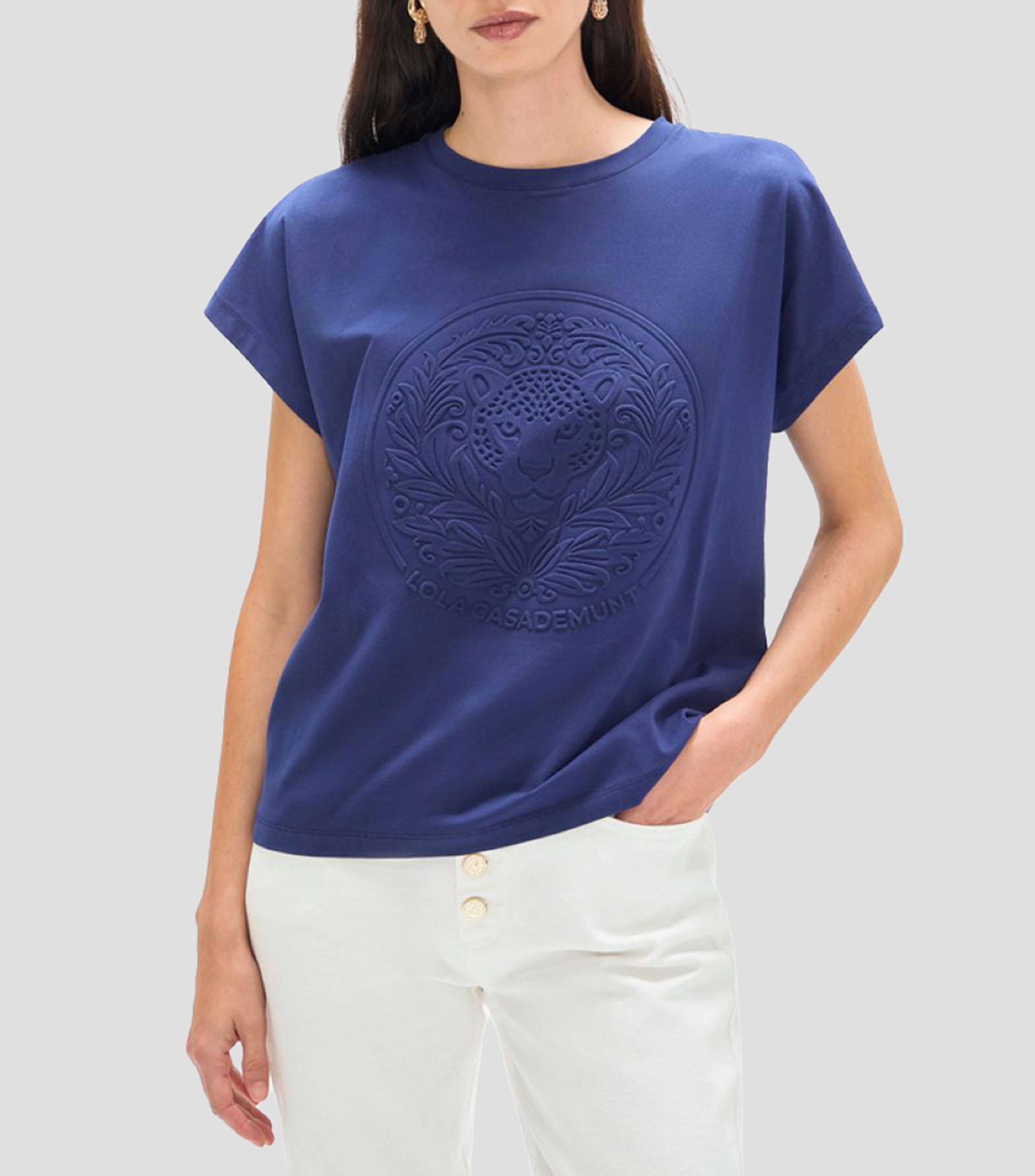 Playera cuello redondo manga corta fantasía Mujer