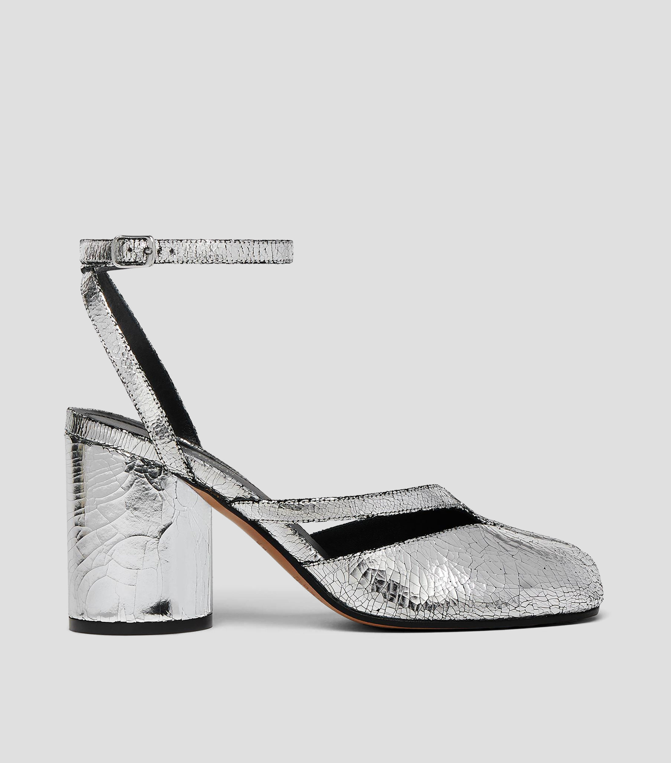 Sandalias con tacón alto y ancho Tabi Mujer