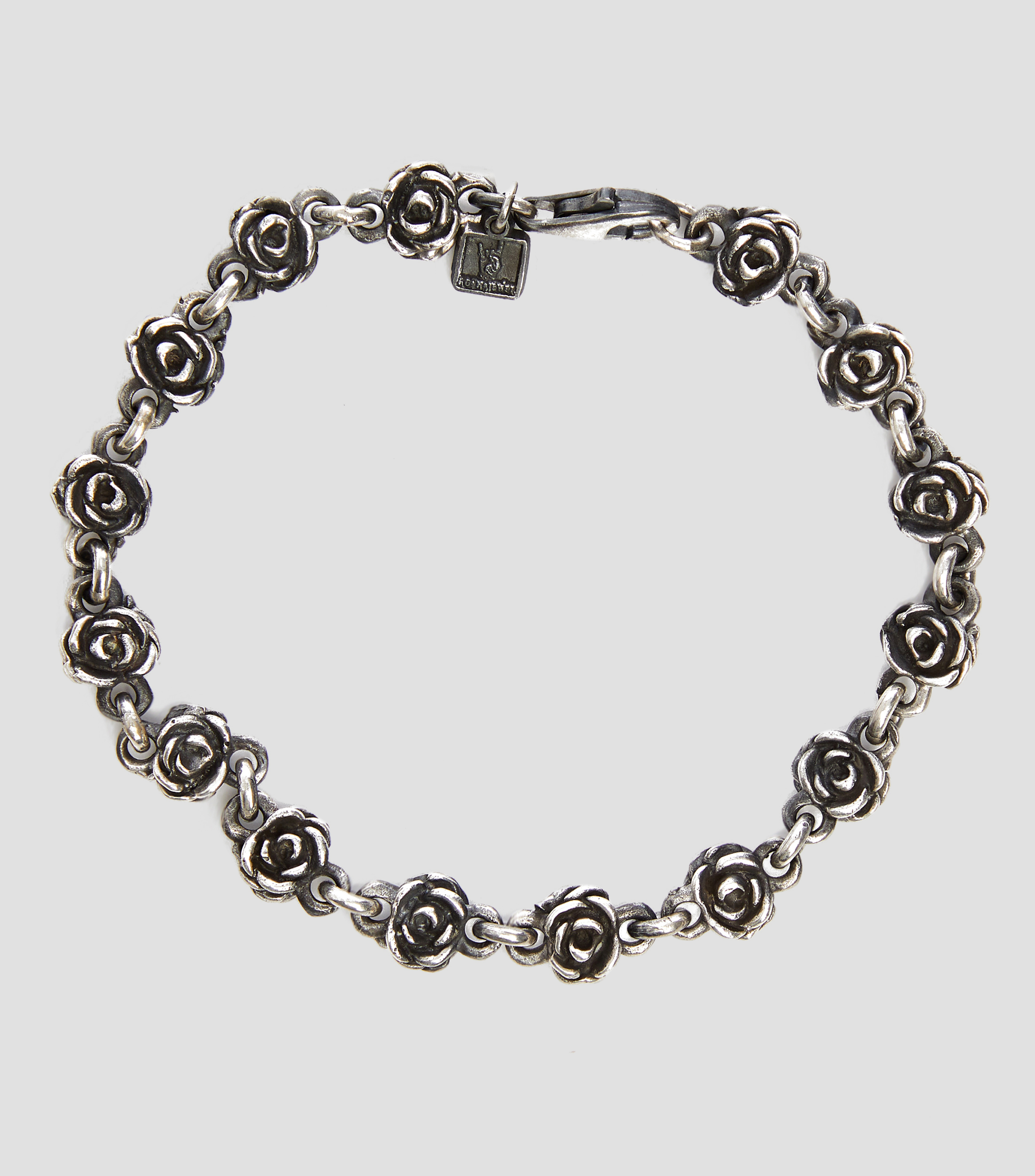 Pulsera Rosas en plata .925 Hombre
