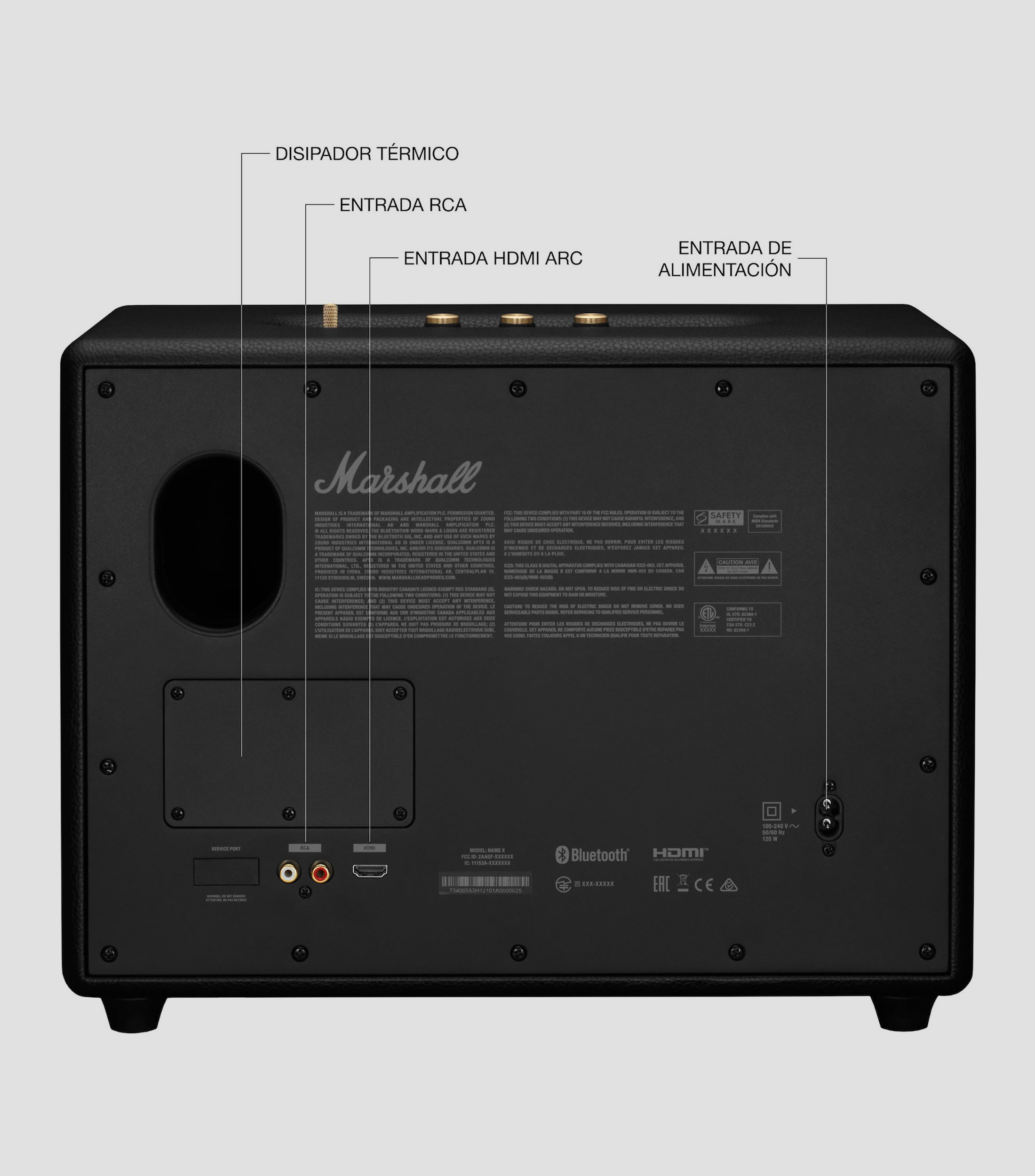 Bocina Inalámbrica Bluetooth Woburn III Negra