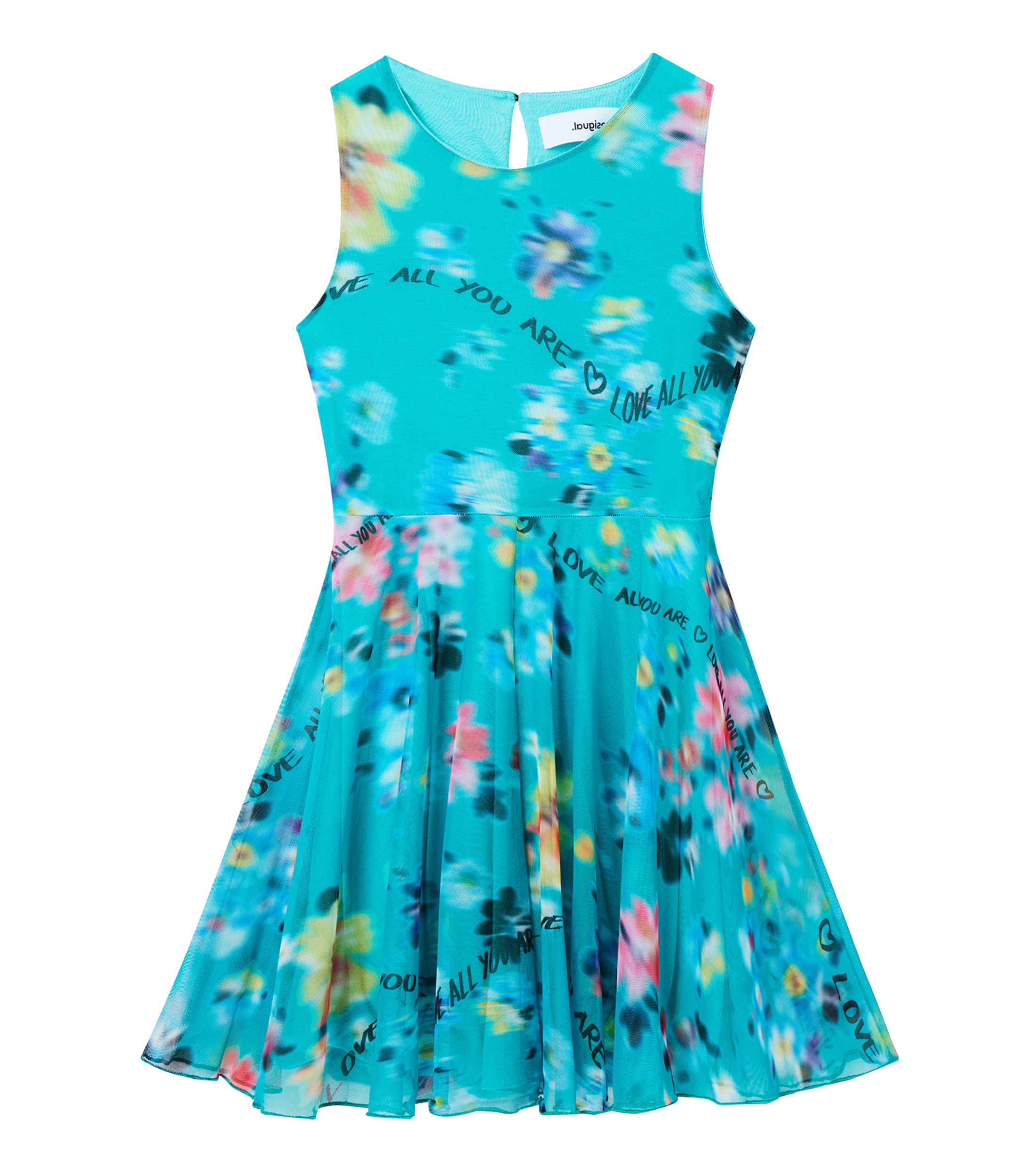 Desigual - Vestido De Punto Para Mujer De Manga Larga, Rojo