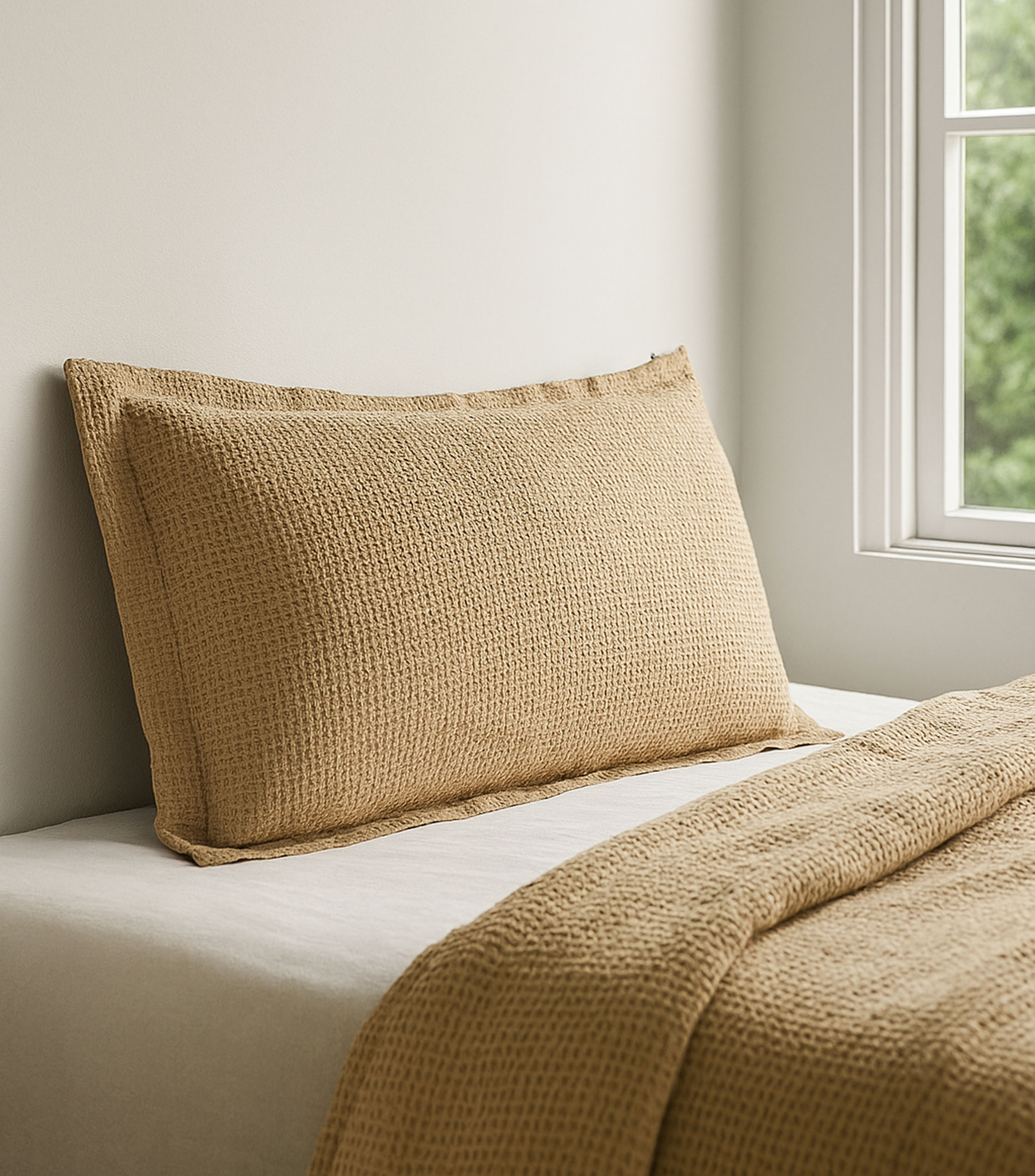 Funda para Almohada Estándar en Algodón Robin, Taupe