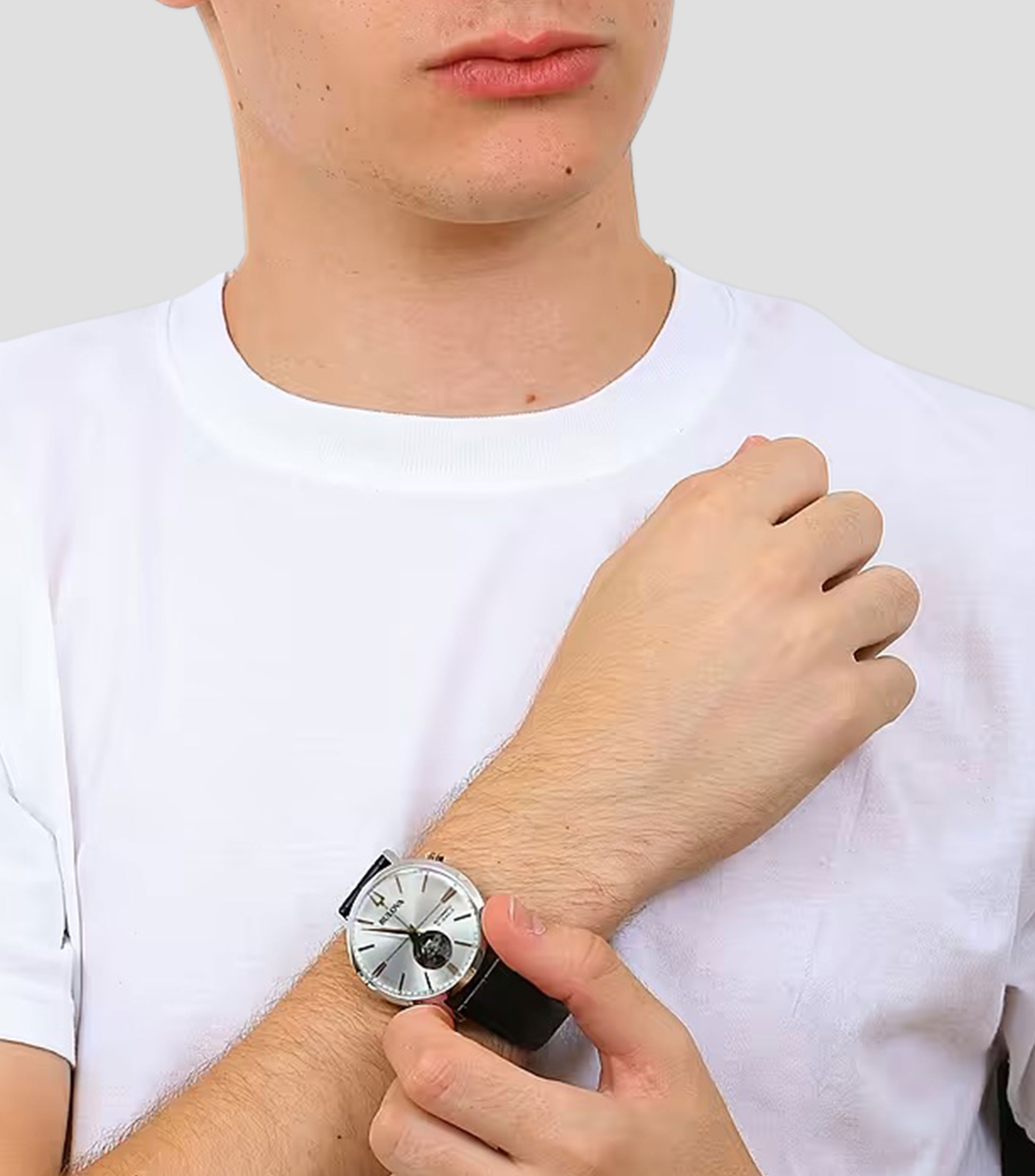 Reloj para Hombre Aerojet Automatico Casual Plateado