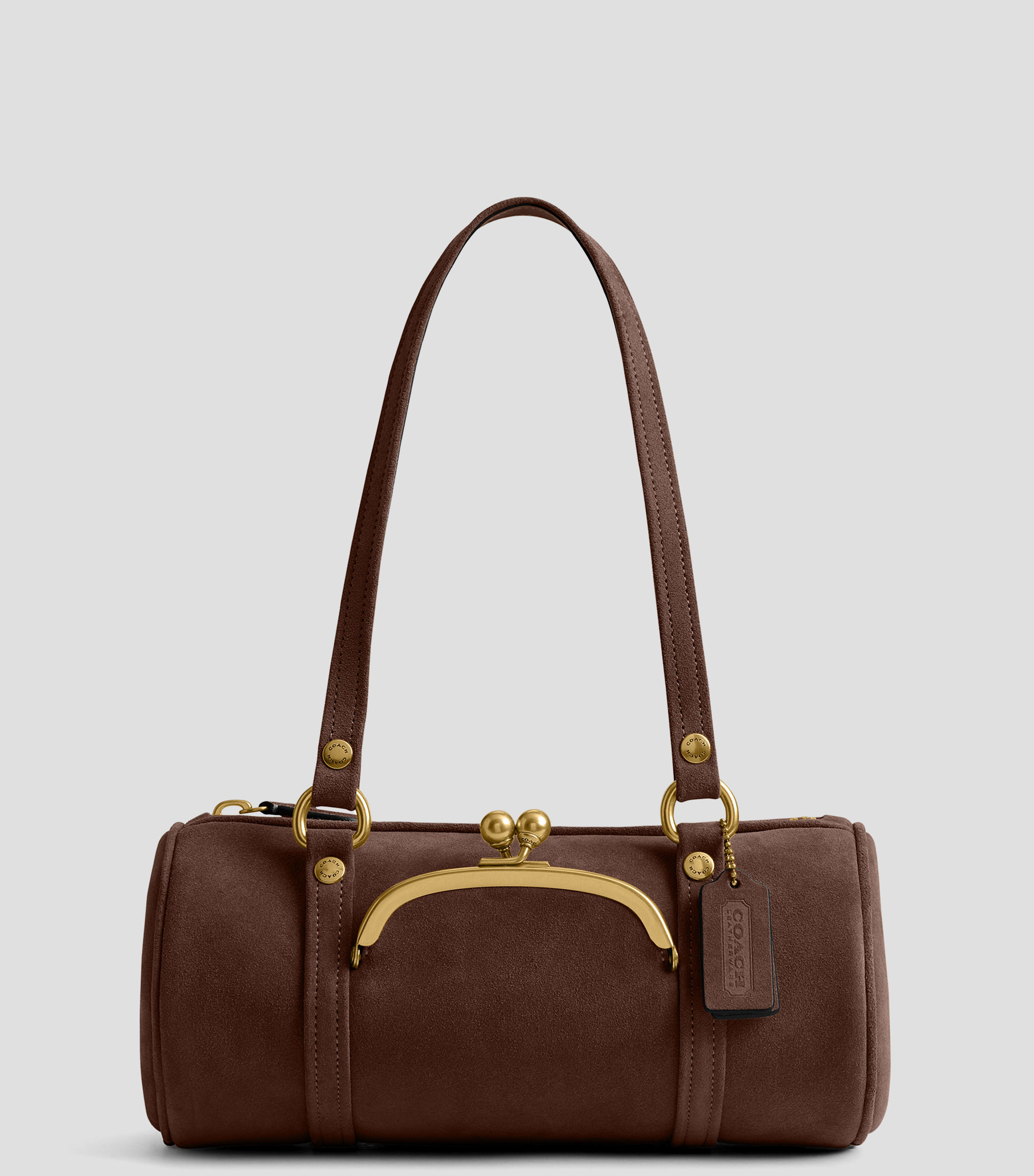 Bolsa Shoulder en suede Mujer