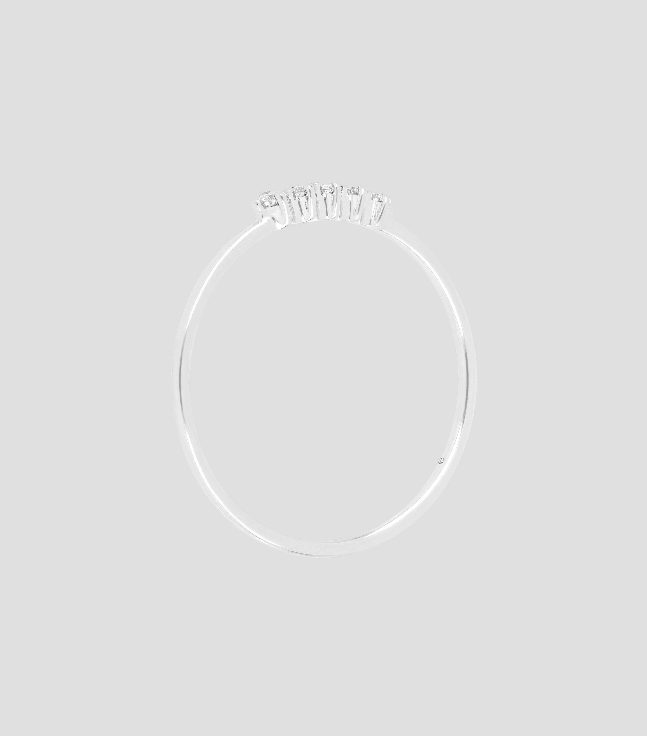 Anillo en Oro blanco de 18 Kts Mujer