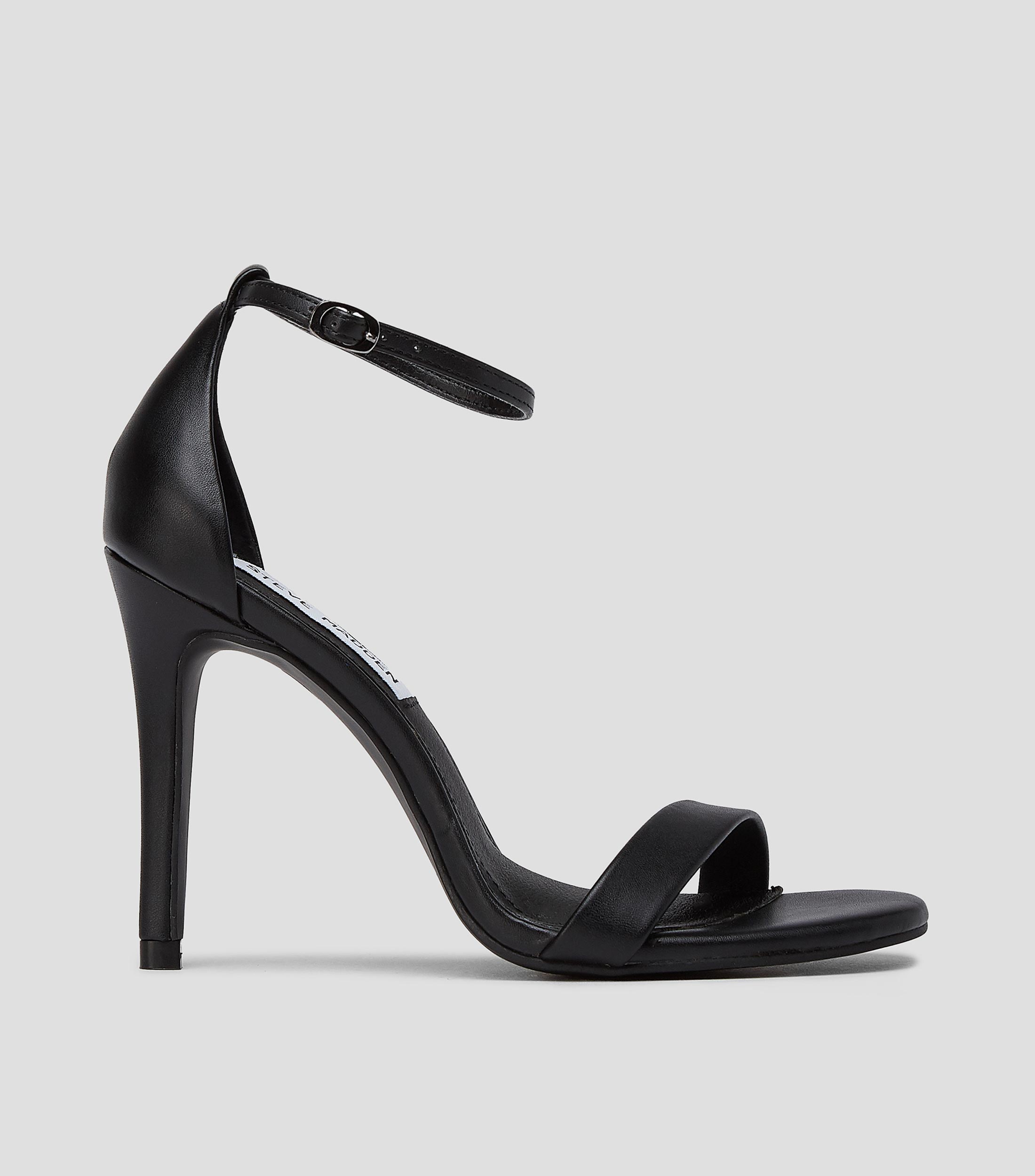 acumular Haiku Logro Steve Madden: Sandalias negras con tacón alto de aguja Stecy Mujer | El  Palacio de Hierro