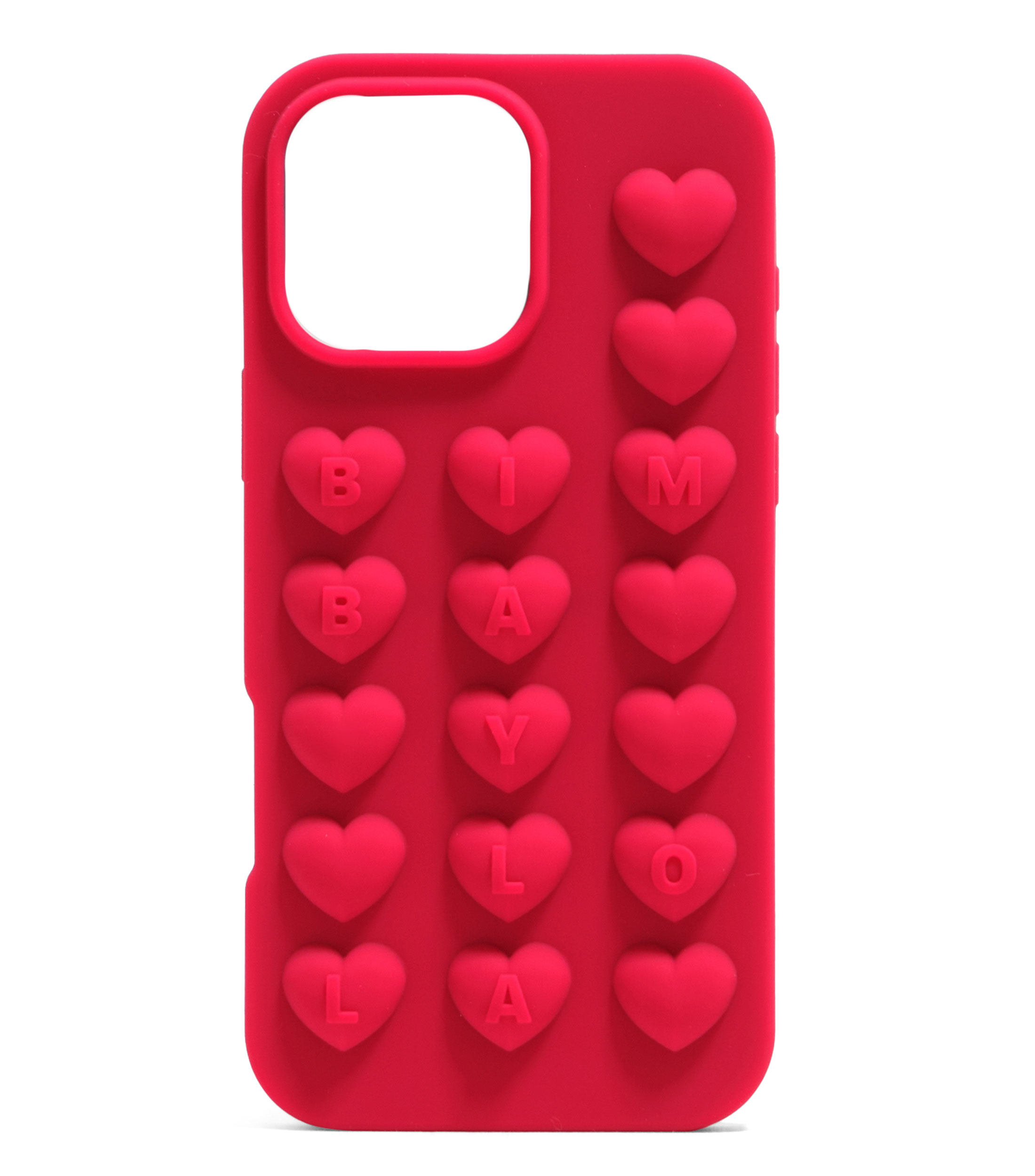 Funda silicona iPhone 16 Pro Max frambuesa