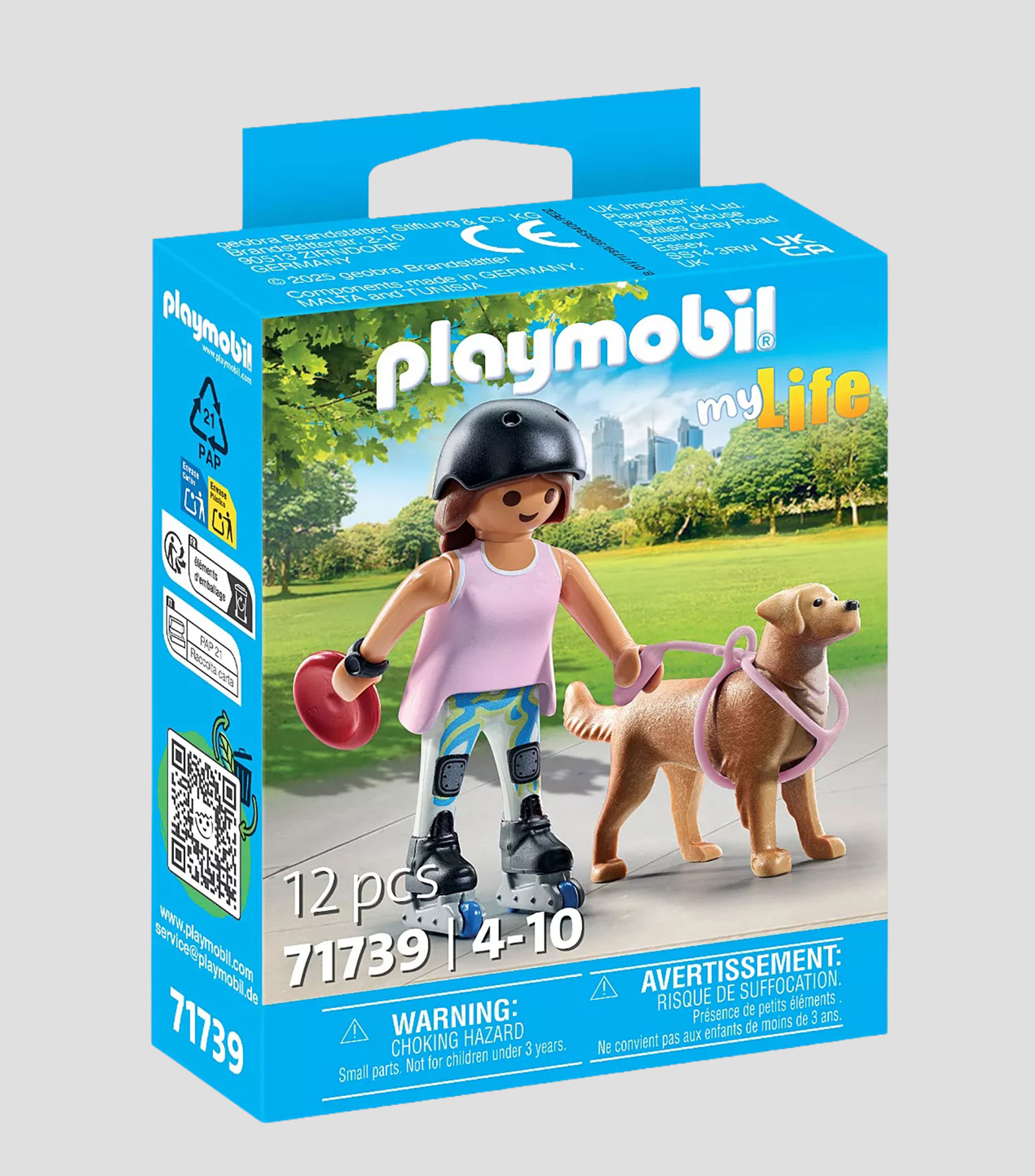 Playset Patinadora con Retriever