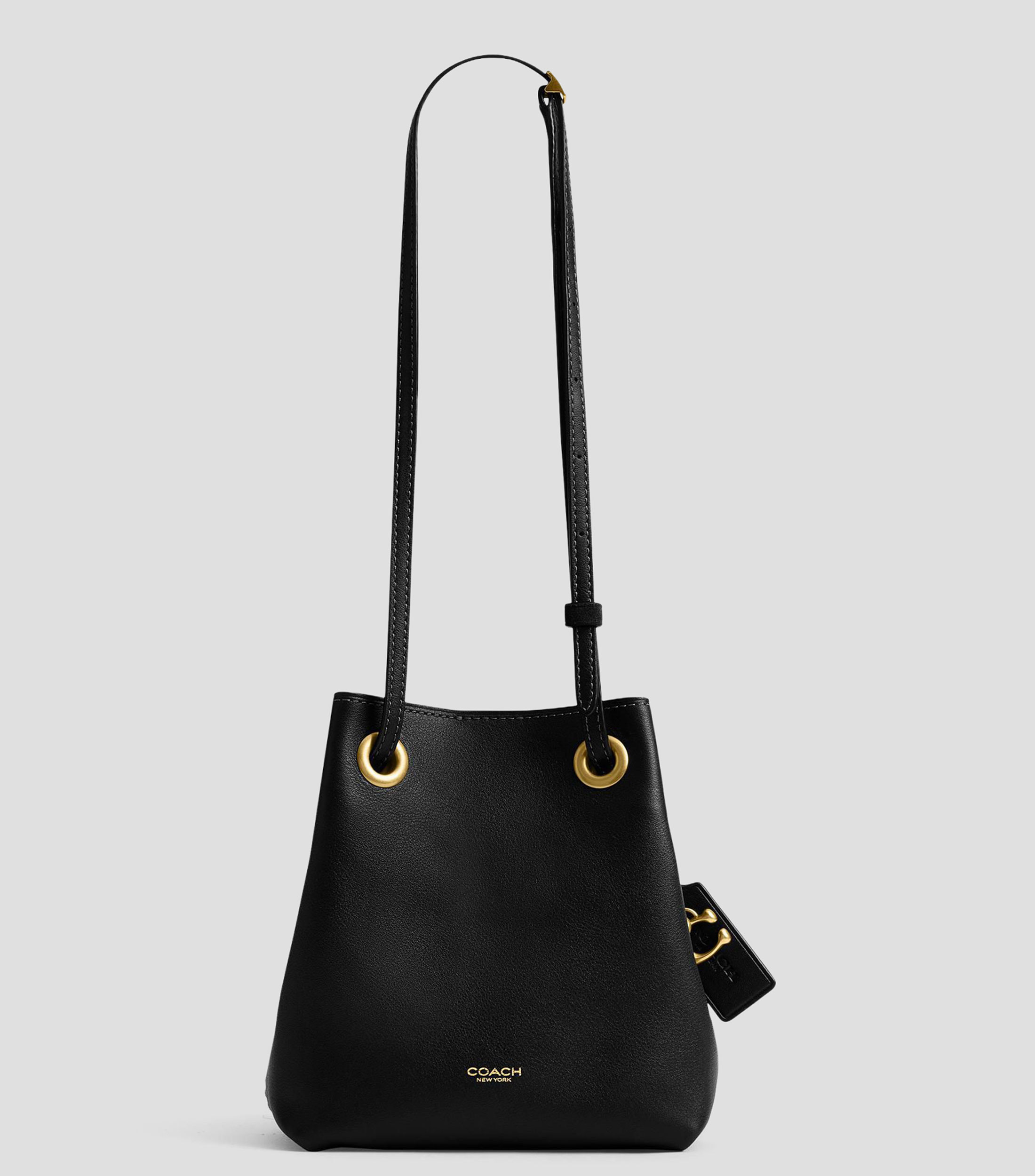 Bolsa crossbody negra en piel Jade lisa Mujer