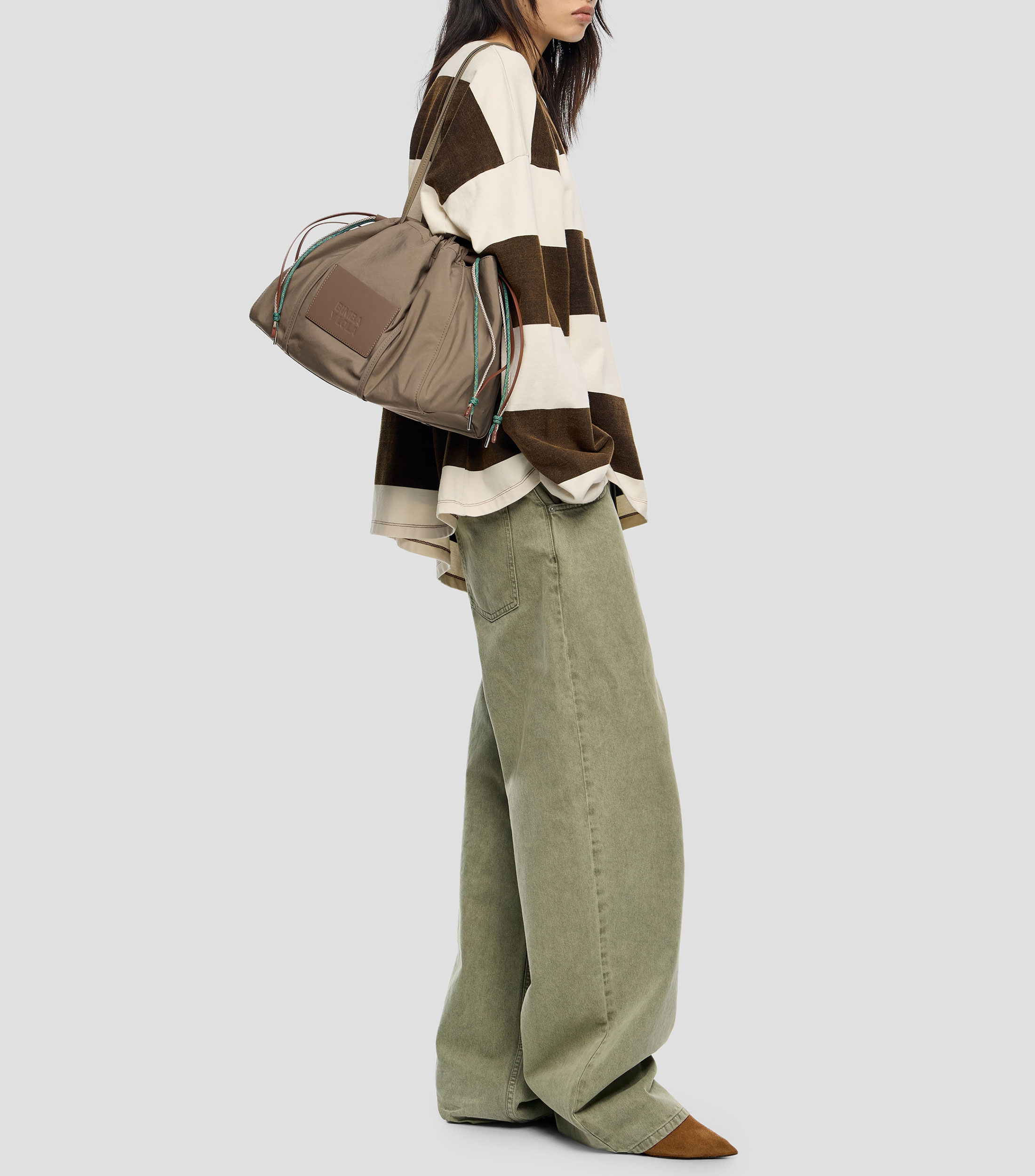 Bolsa shoulder con logotipo Mujer