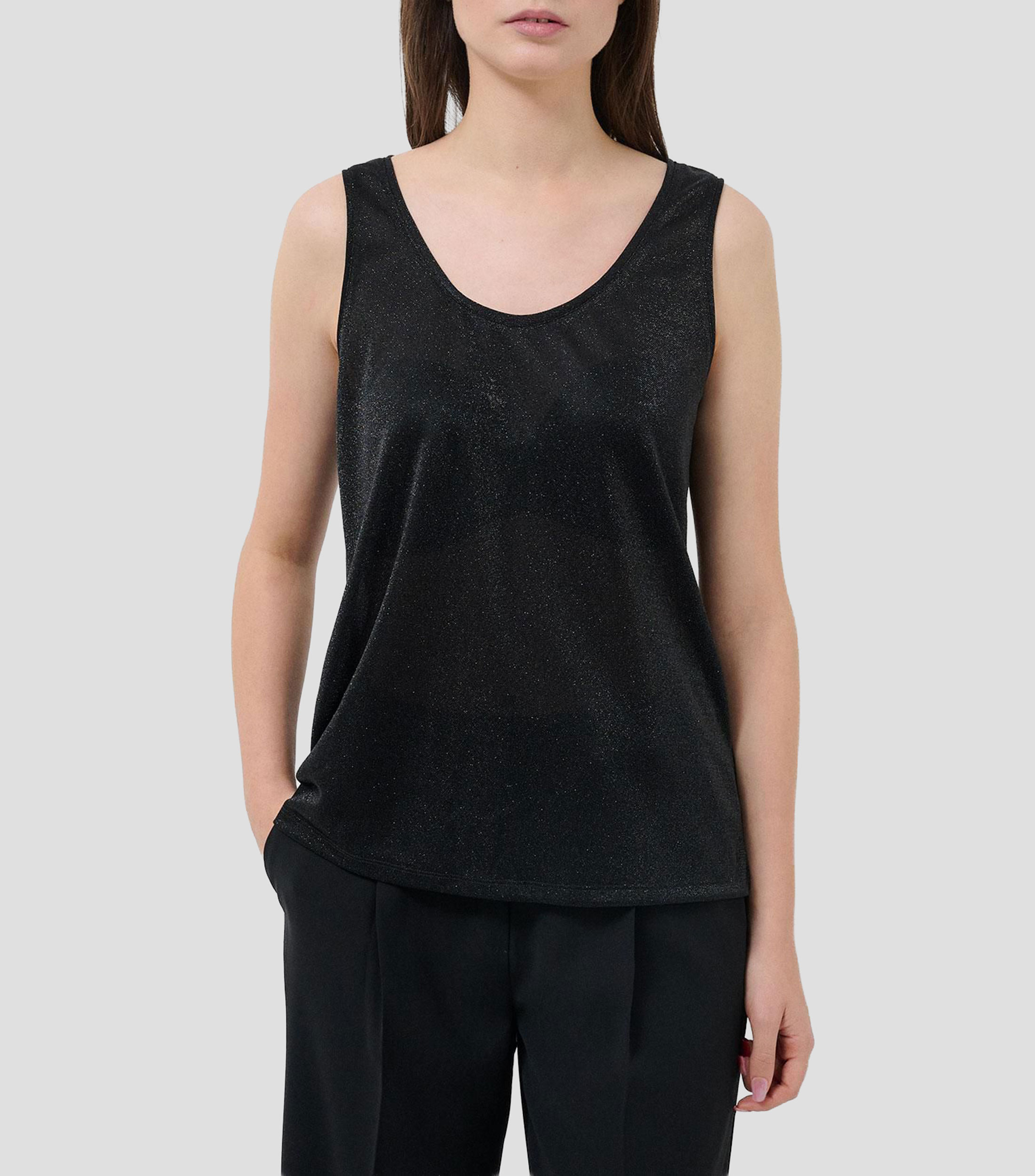 Blusa fantasía sin mangas Mujer