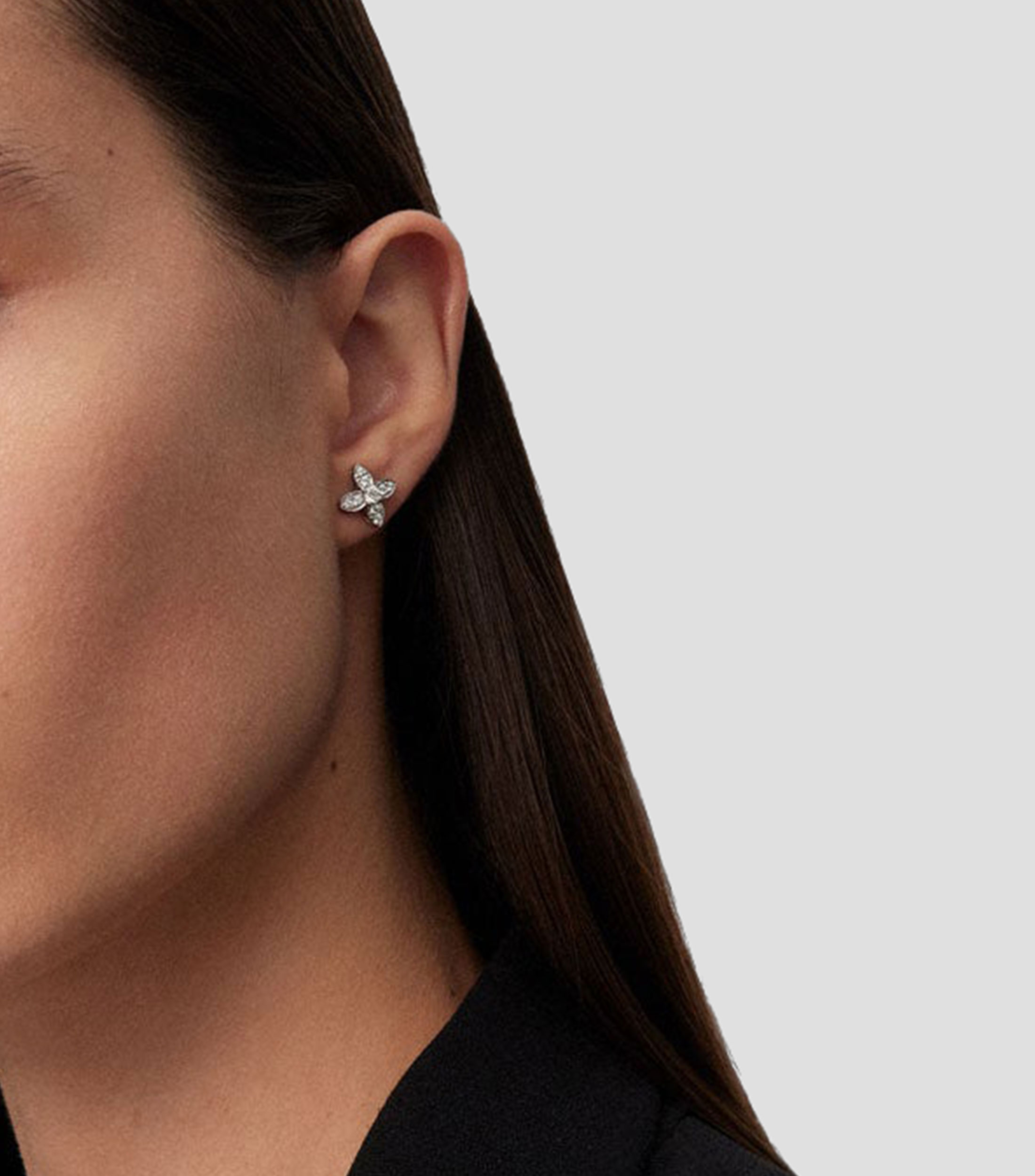 Pendientes en Oro blanco de 18 Kilates Daphne Mujer