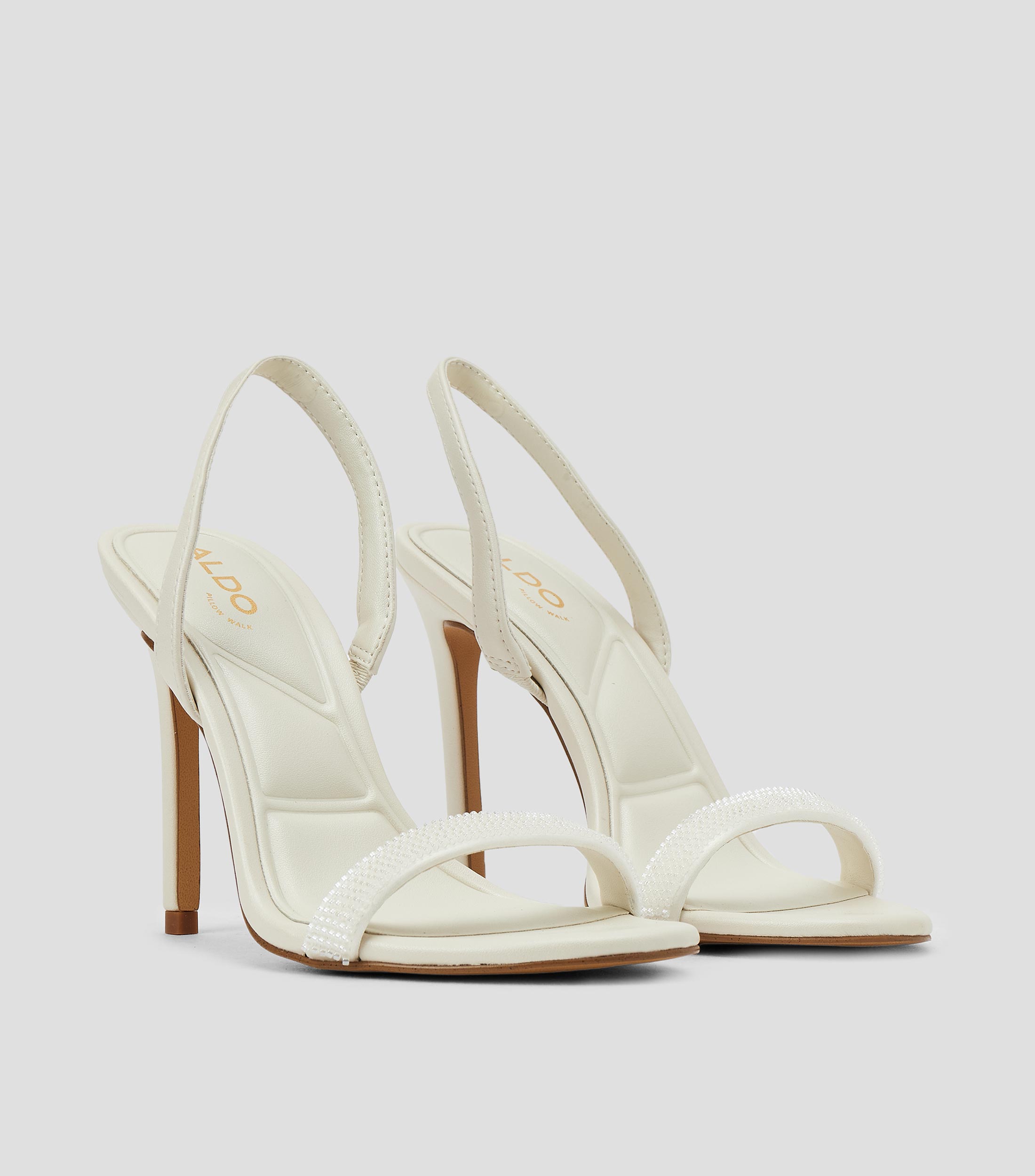 Sandalias con tacón alto delgado Mujer
