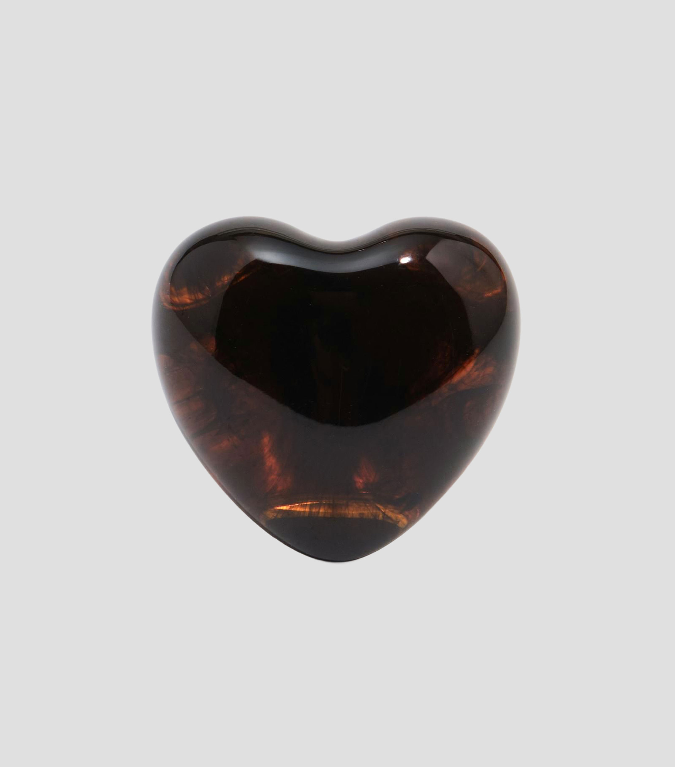 Anillo de corazón ámbar Mujer