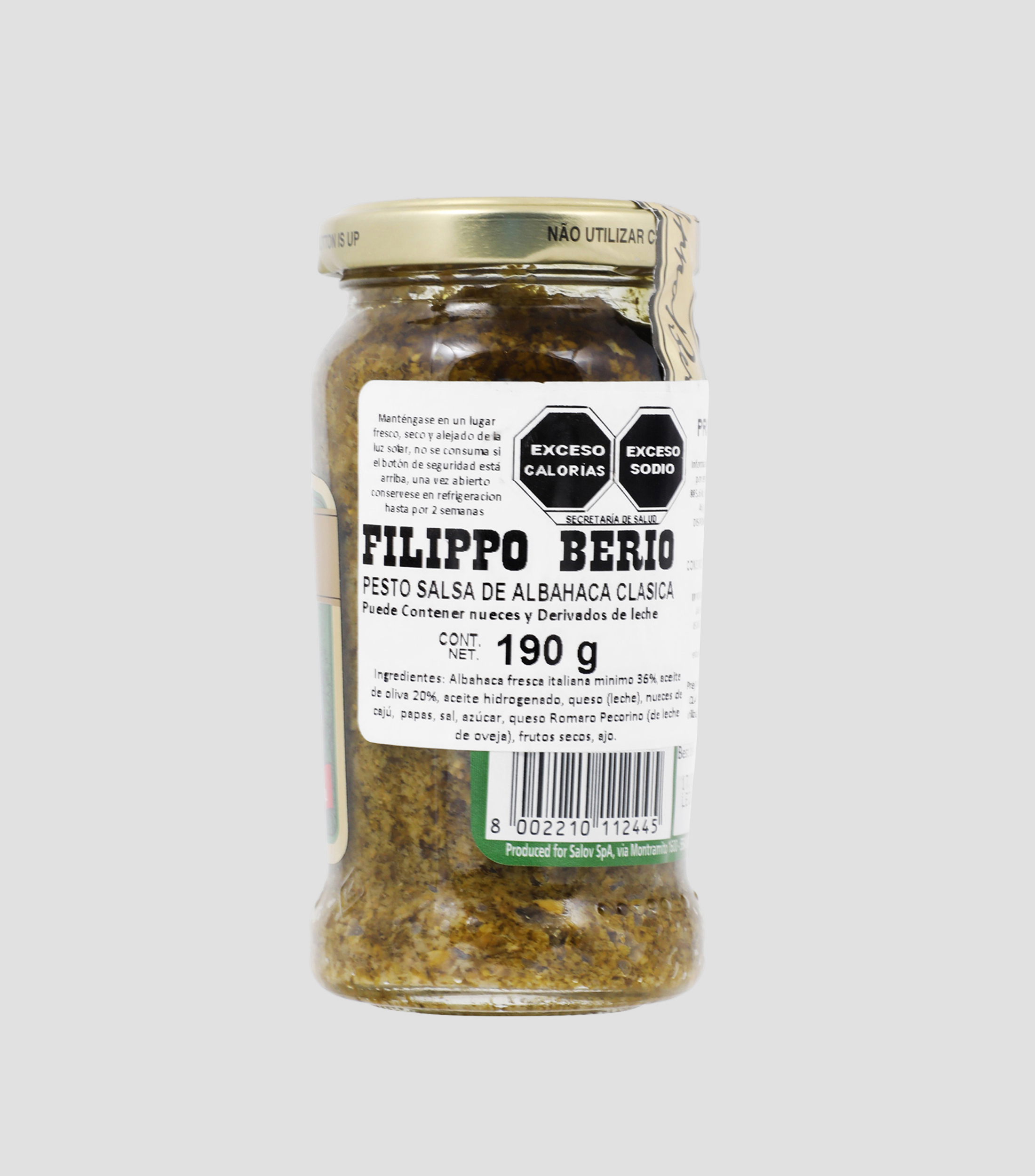 Salsa Pesto de Albahaca Clásica, 190 gr