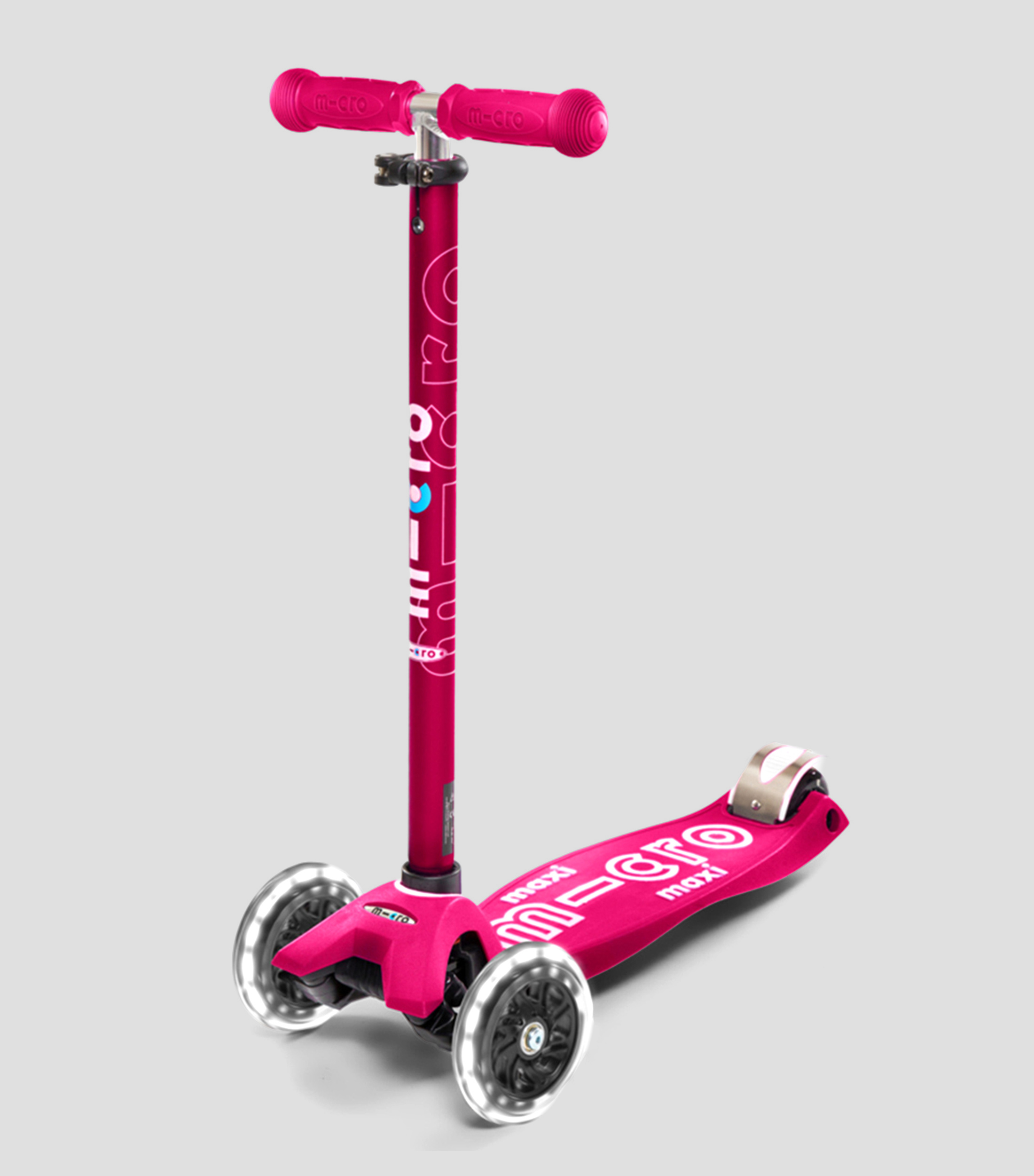 Scooter Maxi Micro Pink LED Niña