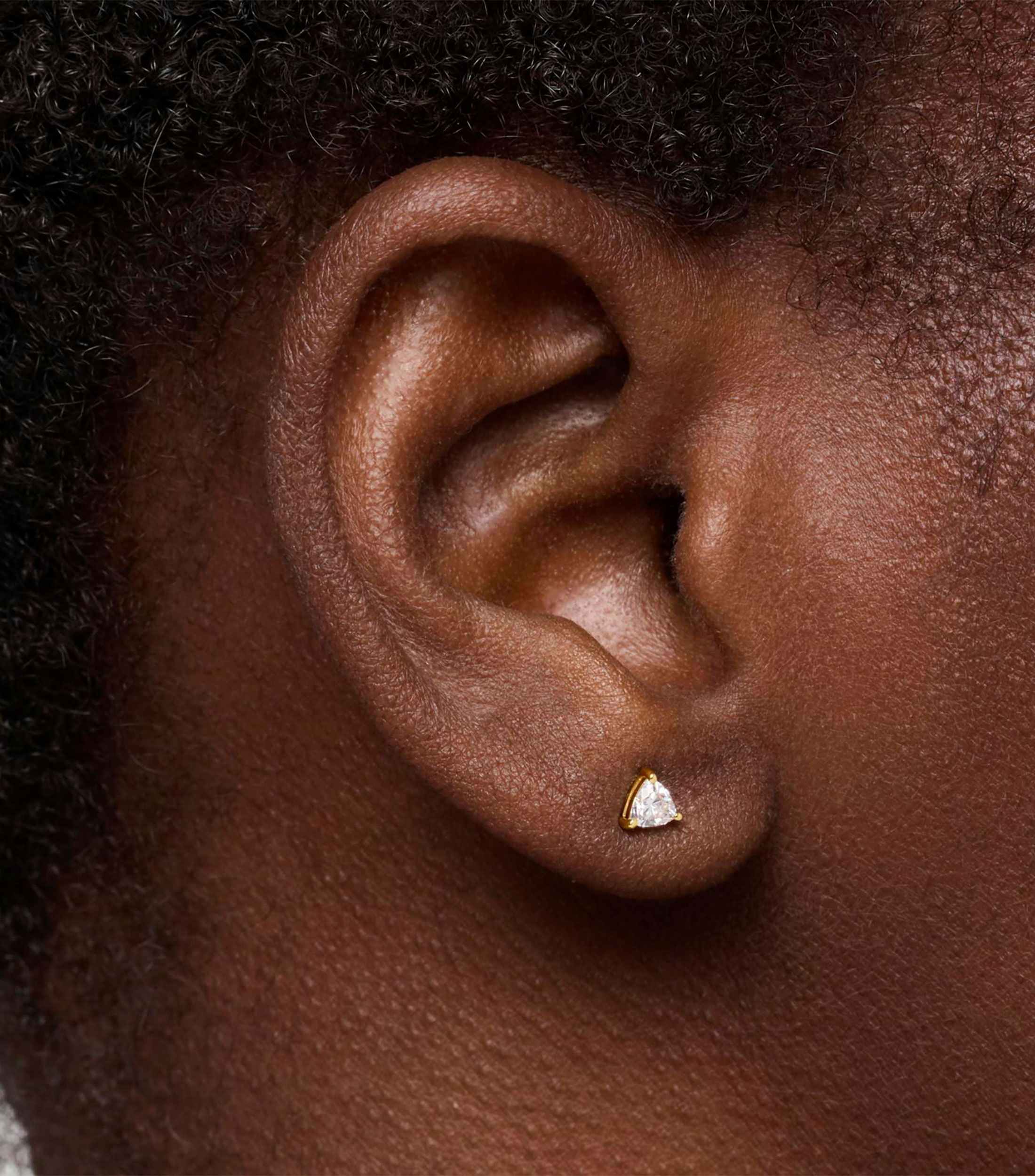 Arete individual en oro amarillo 14 kilates Shine LGD Mujer