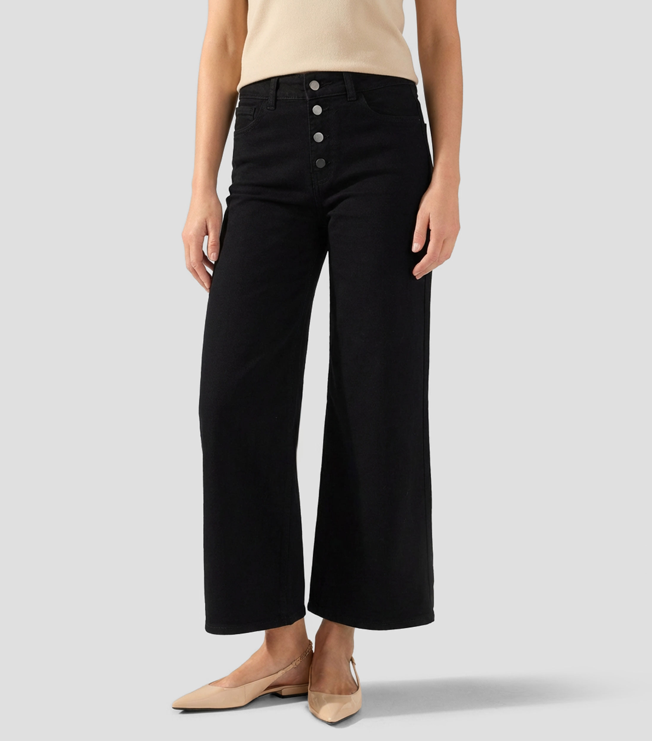 Jeans de corte amplio Mujer