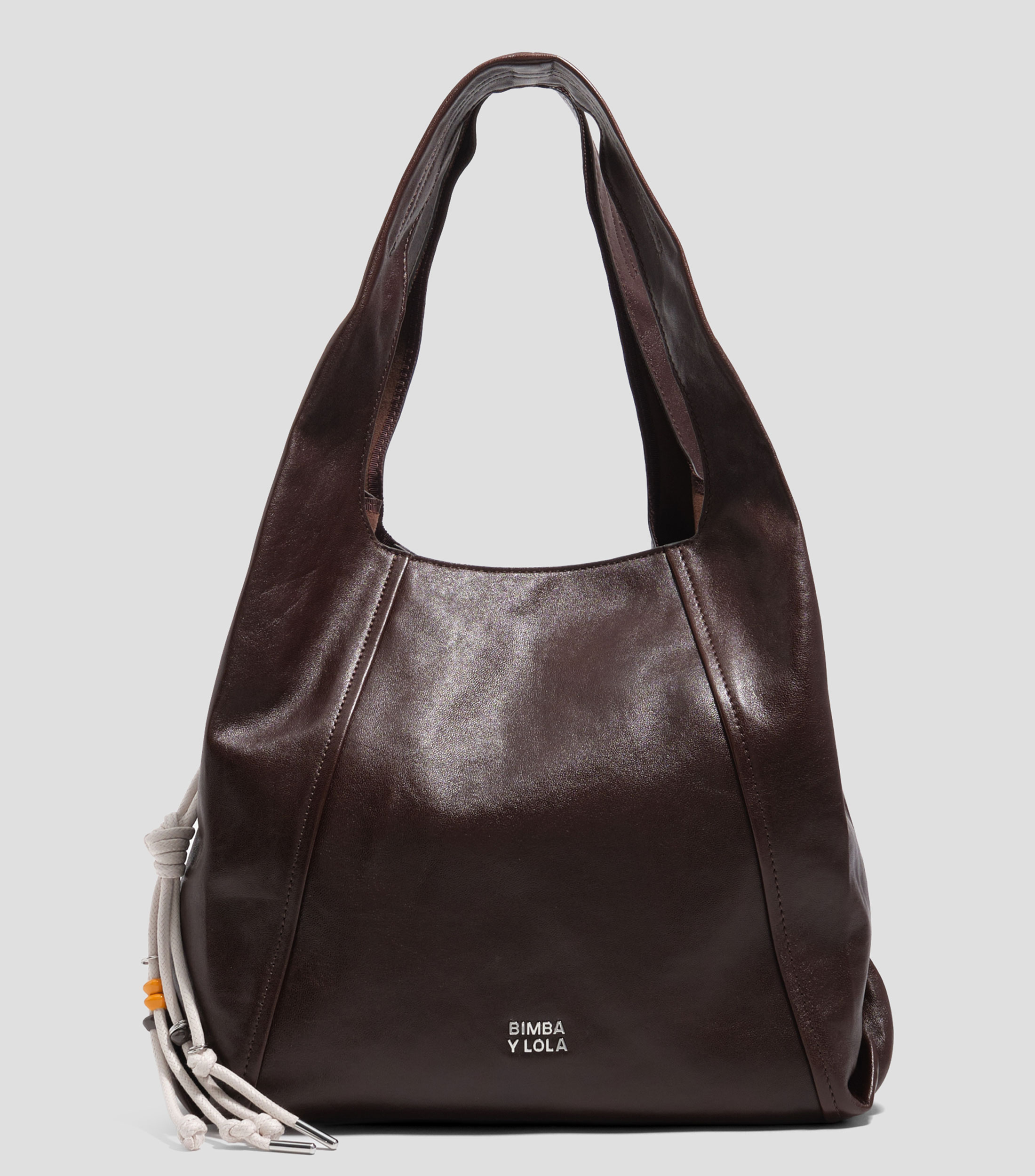 Bolsa de hombro Paper mediano piel café Mujer
