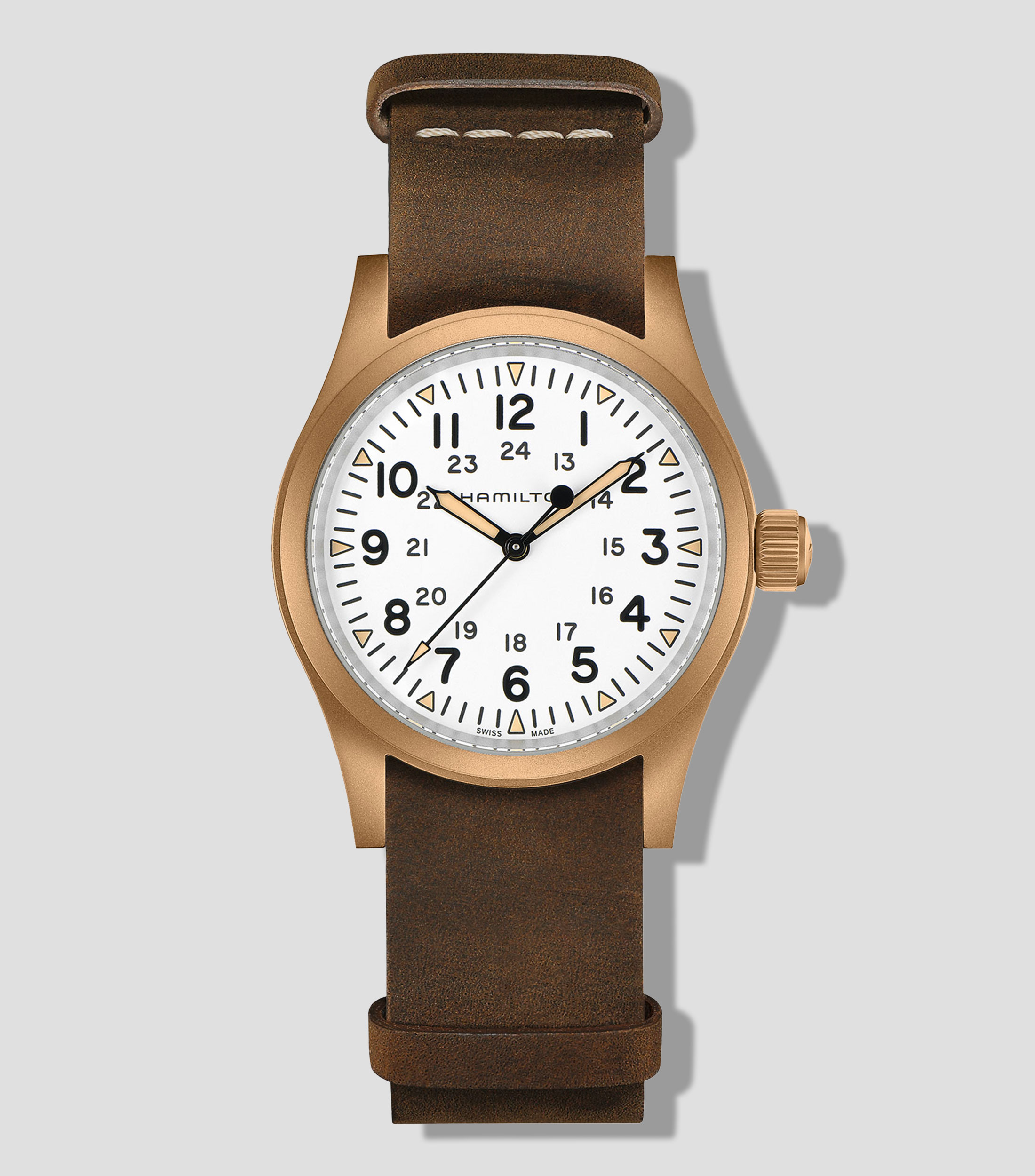 Reloj Unisex Khaki Field Casual, Bronce