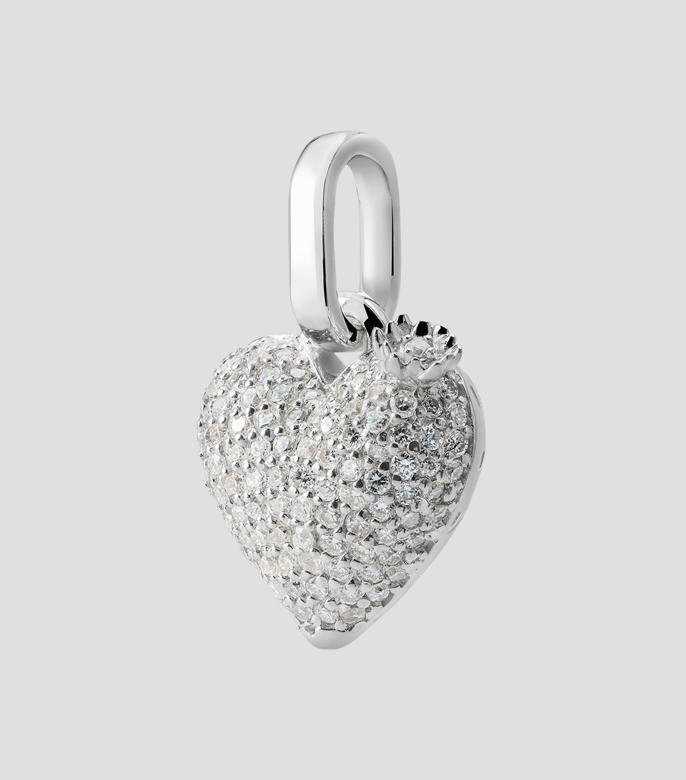Charm Corazon de Nopal con Diamantes Unisex