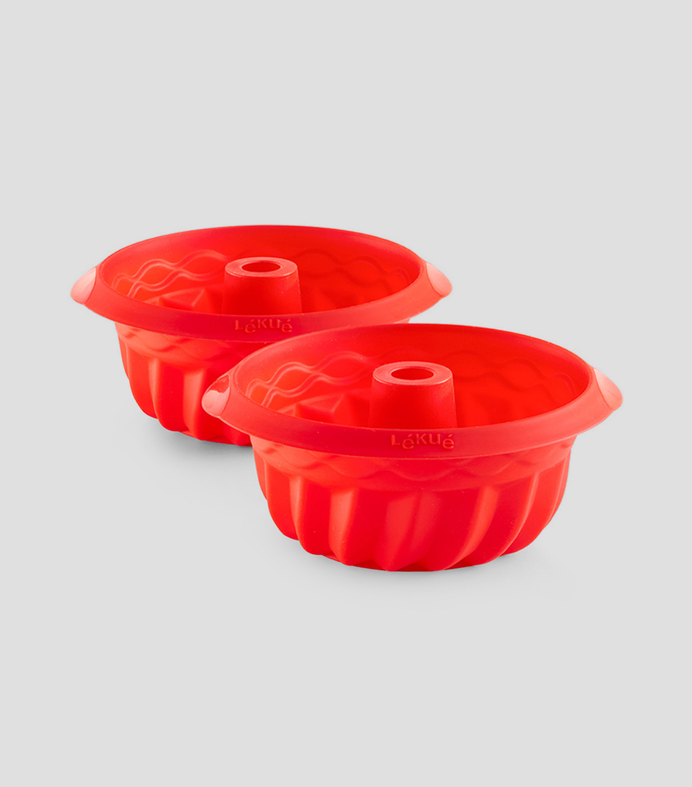 Set 2 moldes mini Savarín espiral Rojo